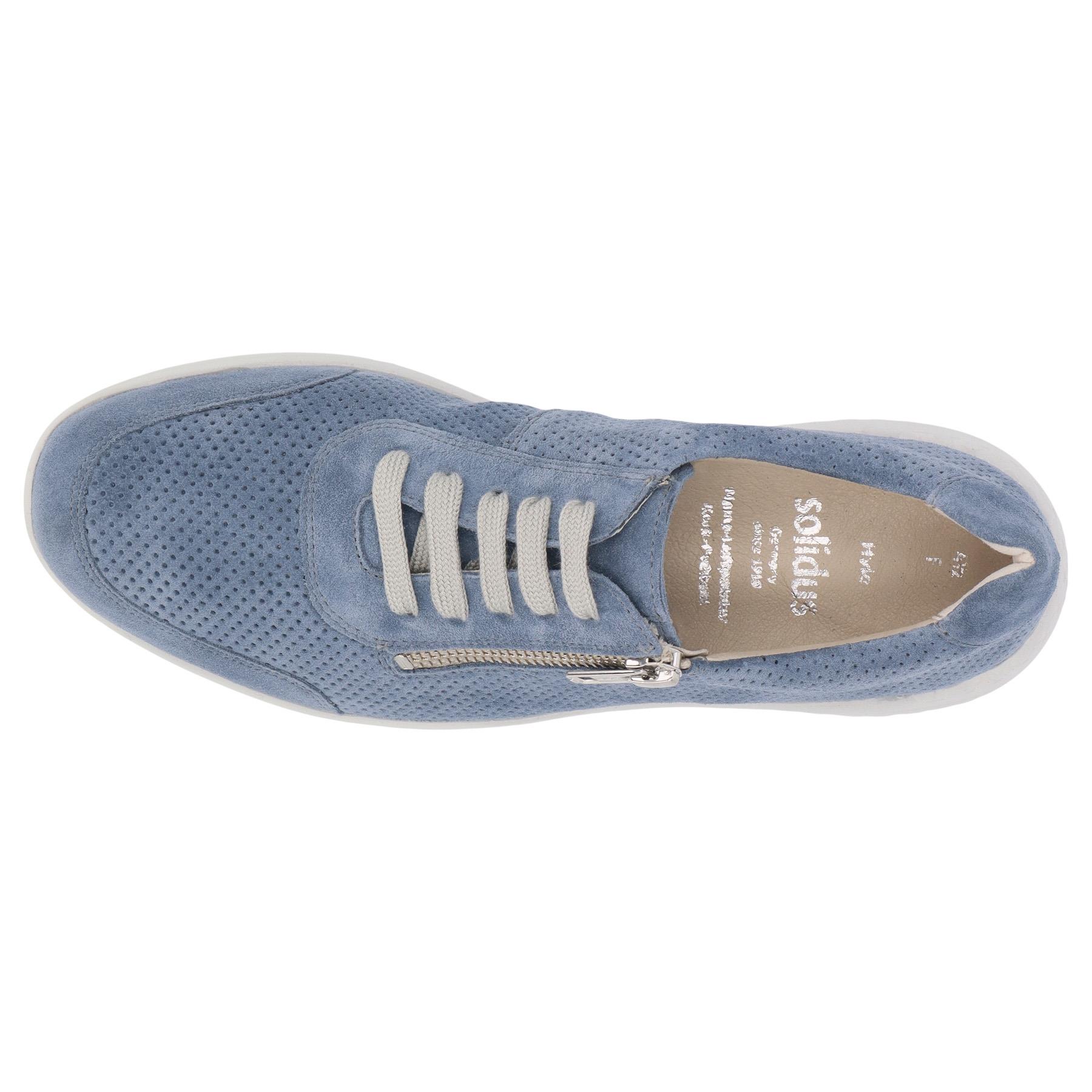 blaue halbschuh draufsicht