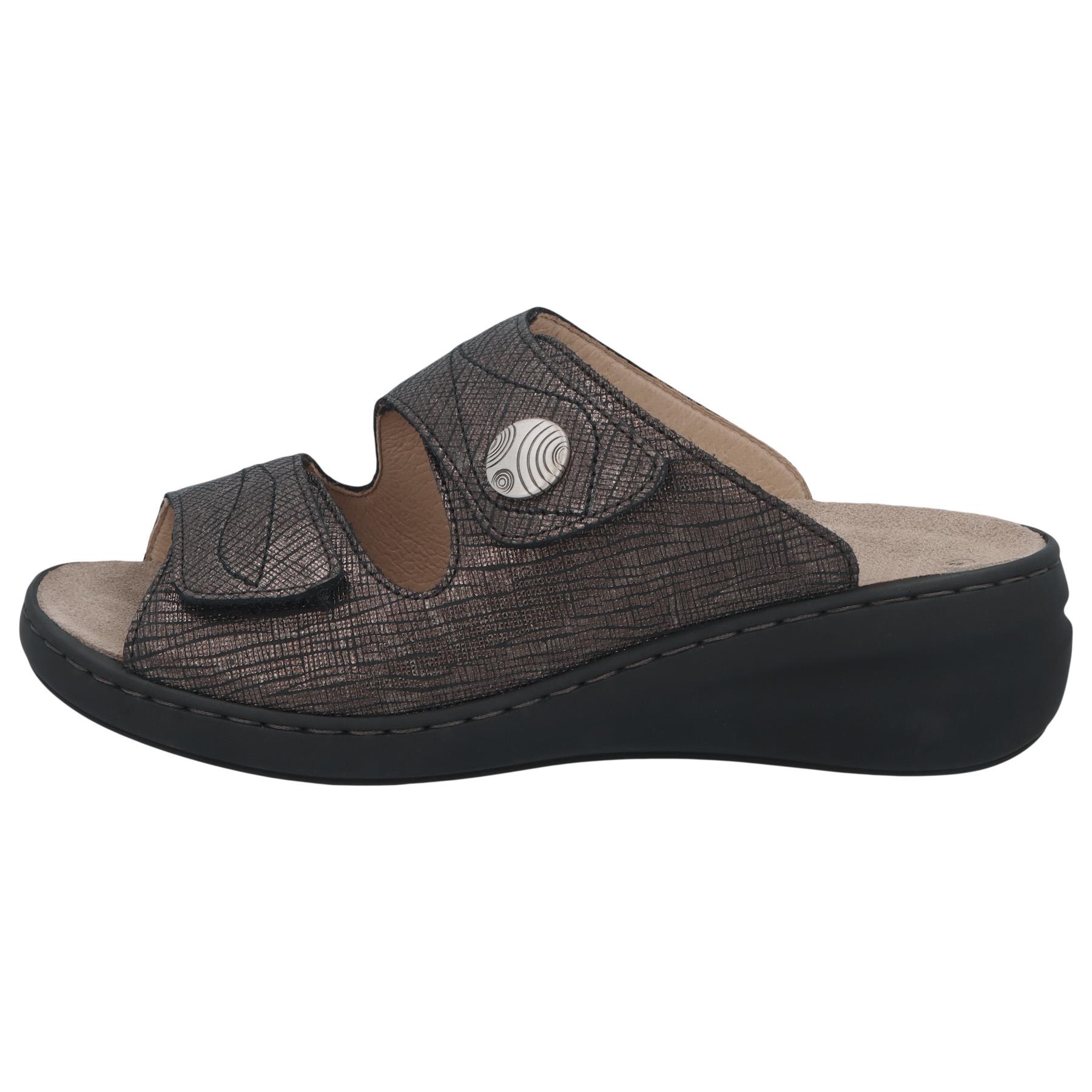 graue pantolette seitenansicht links