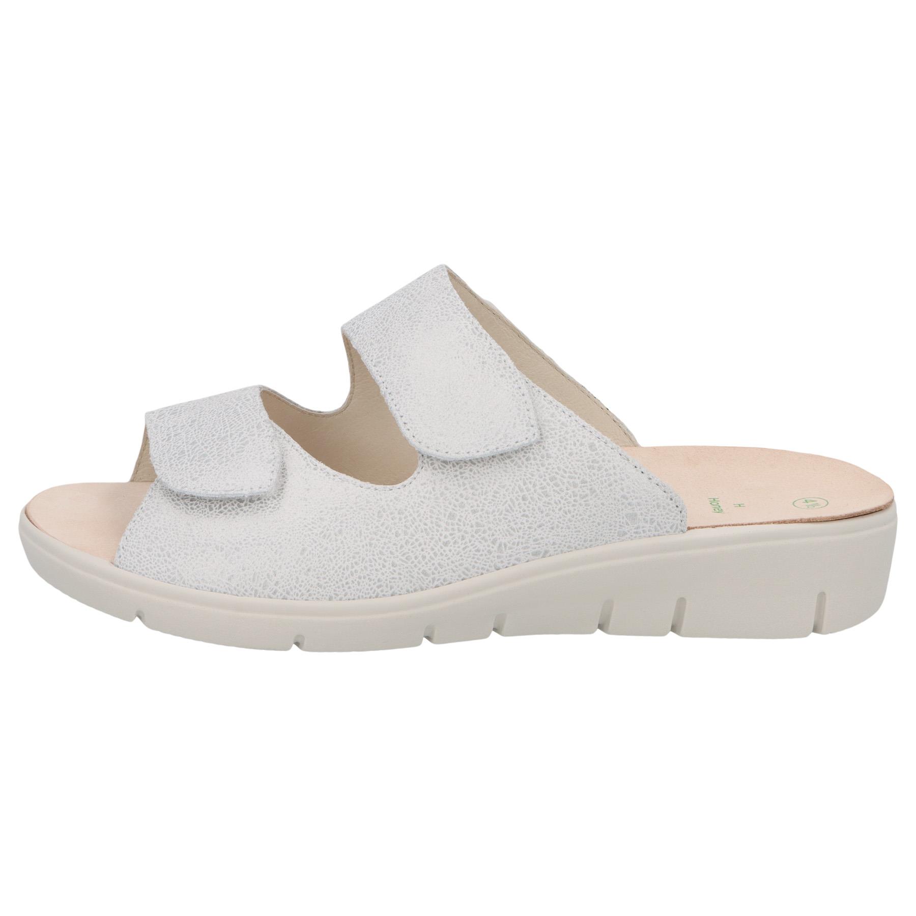 weiße pantolette seitenansicht links