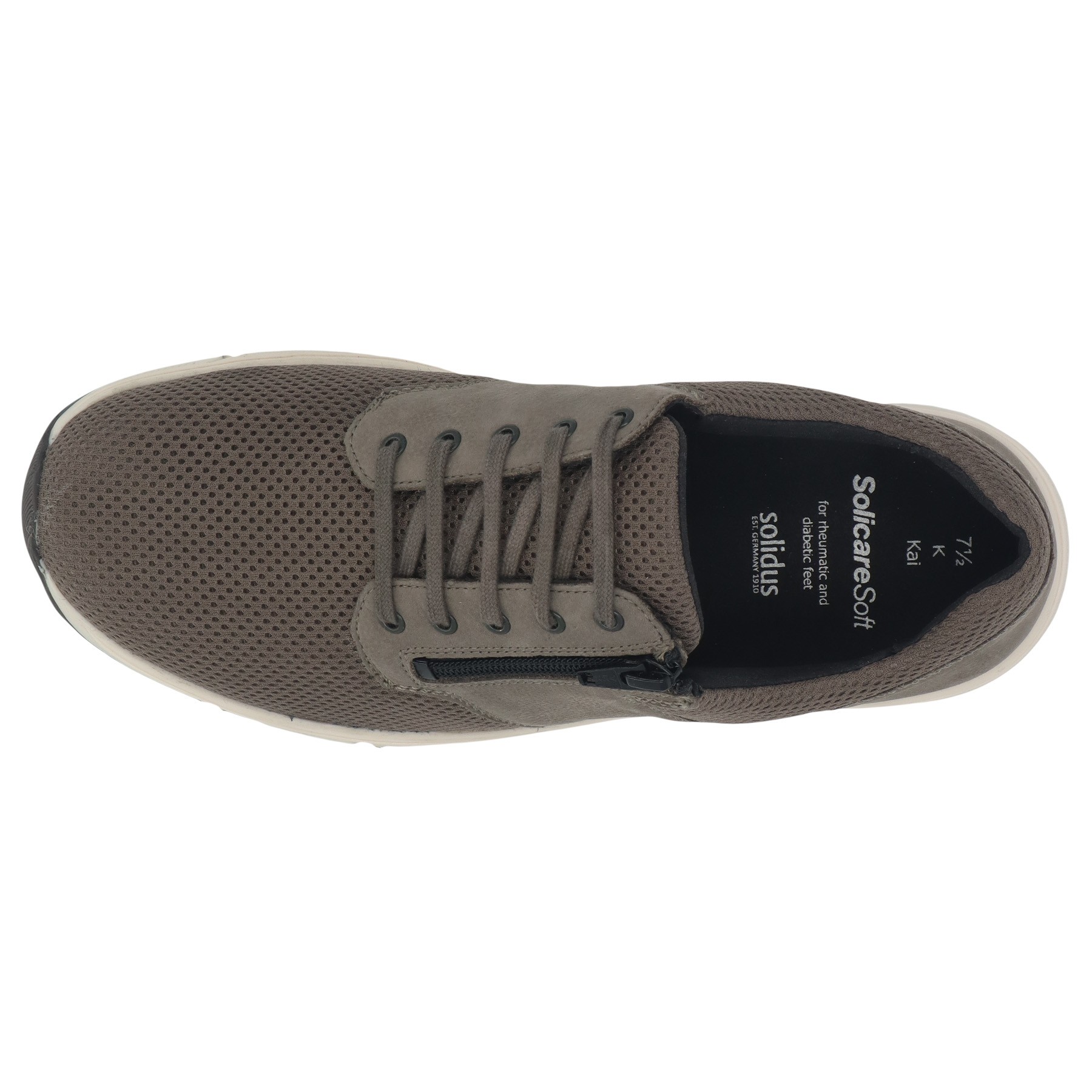 graue halbschuh draufsicht