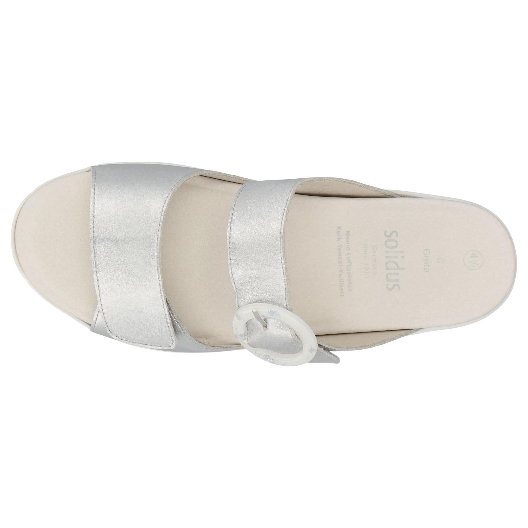 graue pantolette draufsicht