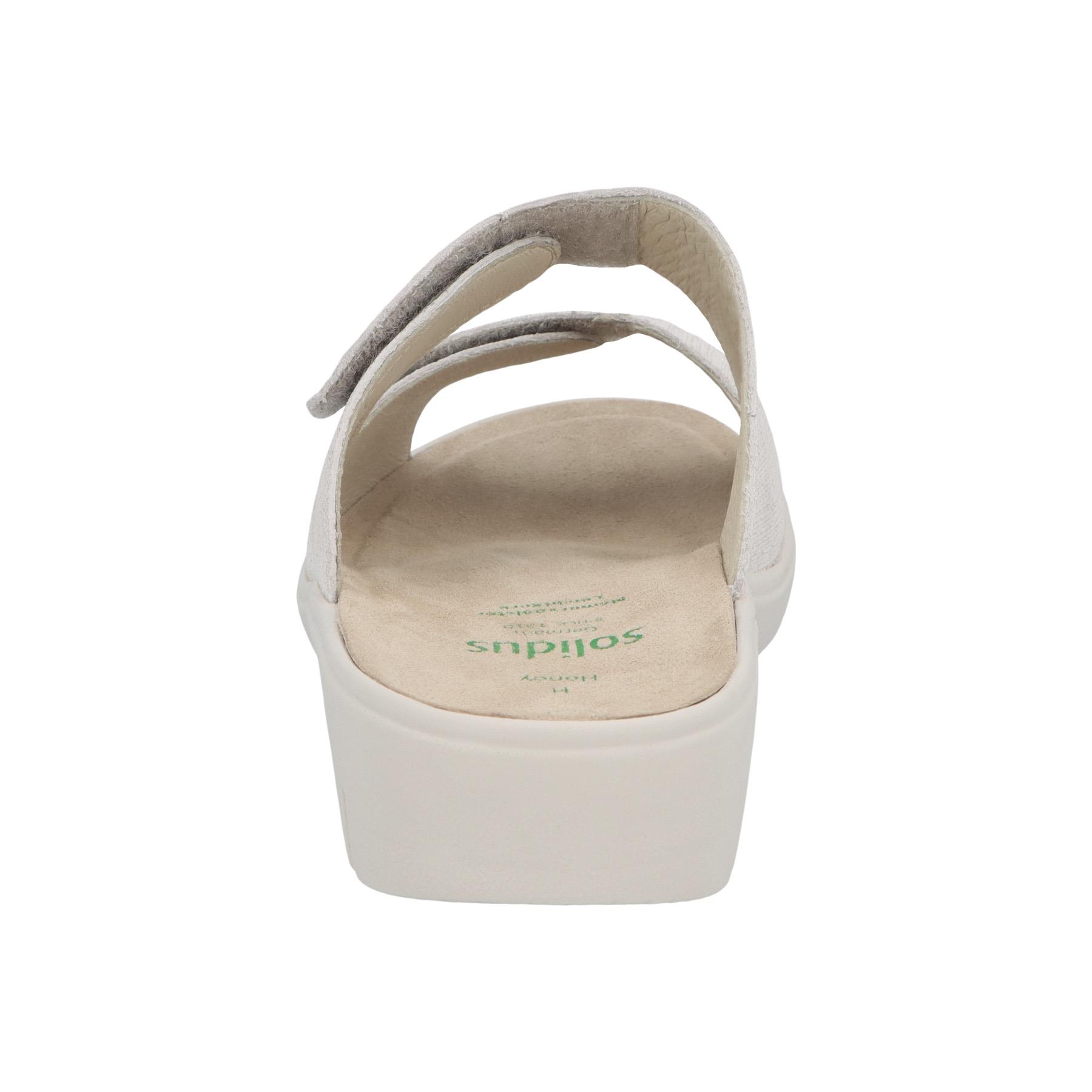 weiße pantolette hinteransicht