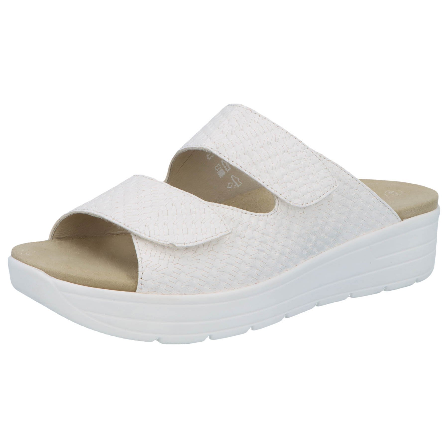 weiße pantolette 3-4 ansicht