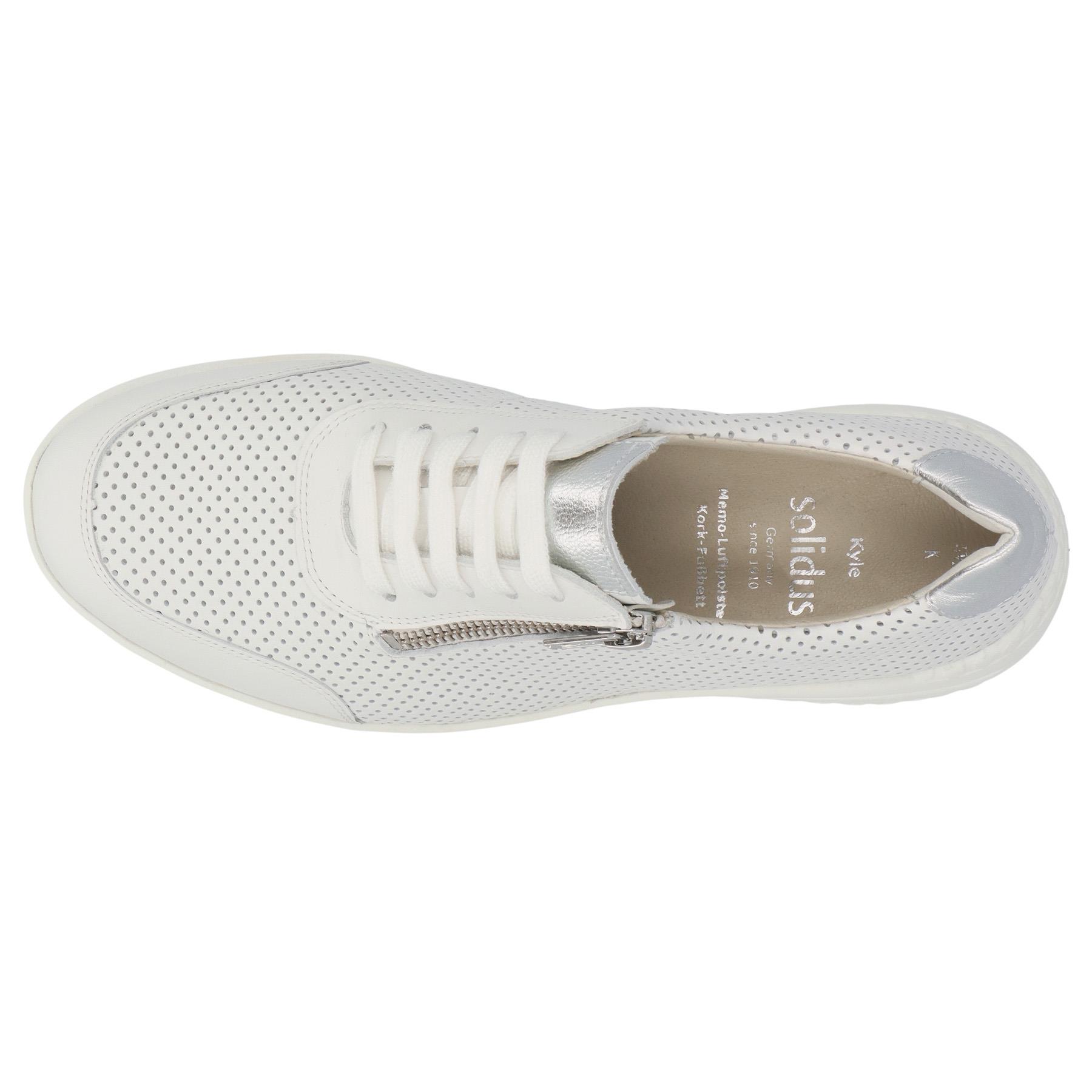 weiße halbschuh draufsicht