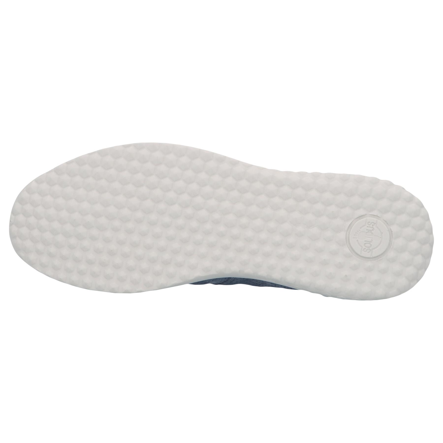 blaue halbschuh sohlenansicht