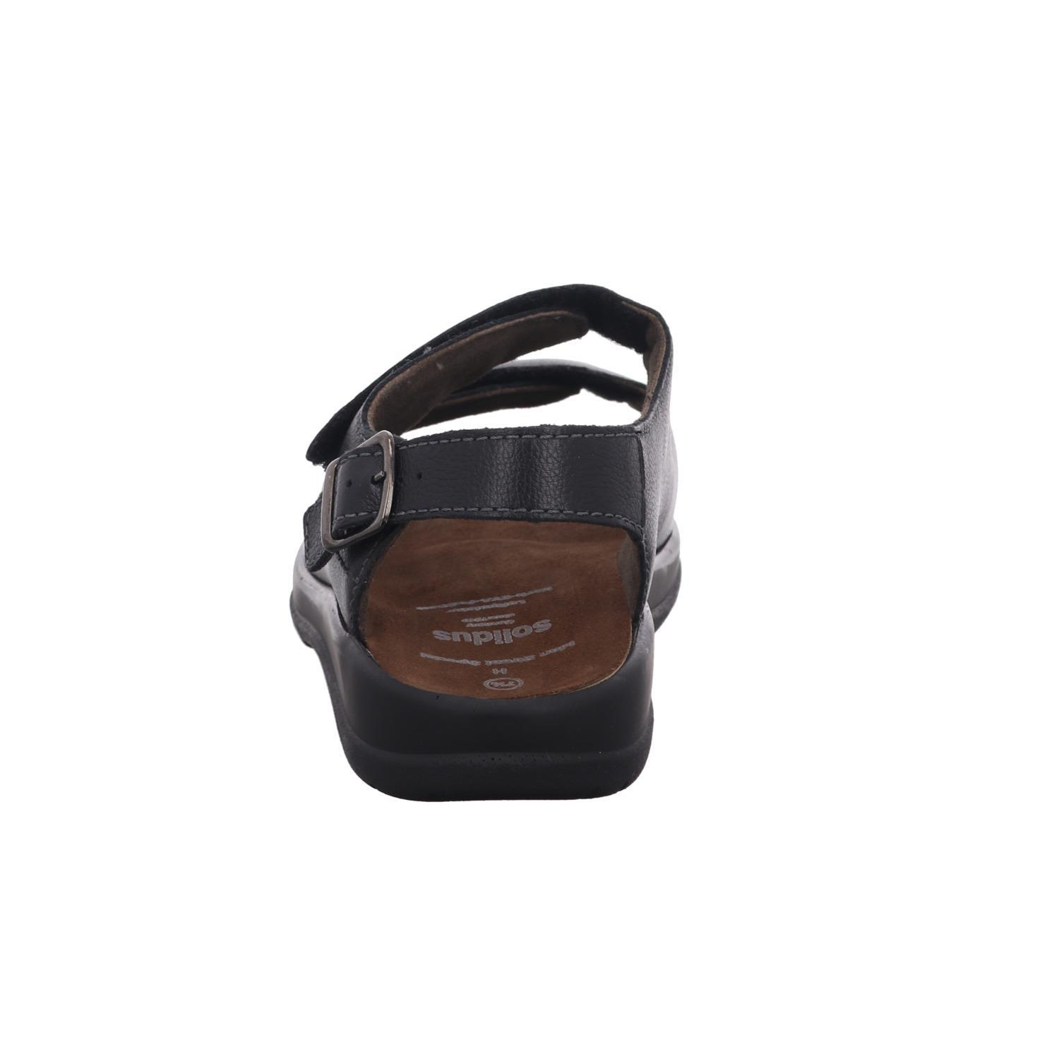 schwarze sandale draufsicht