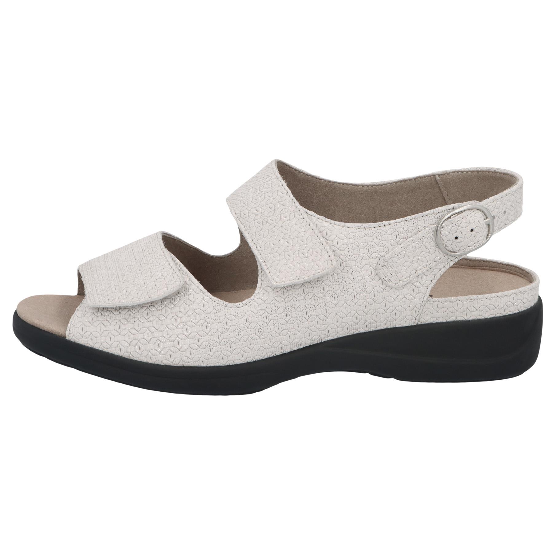 weiße sandale seitenansicht links