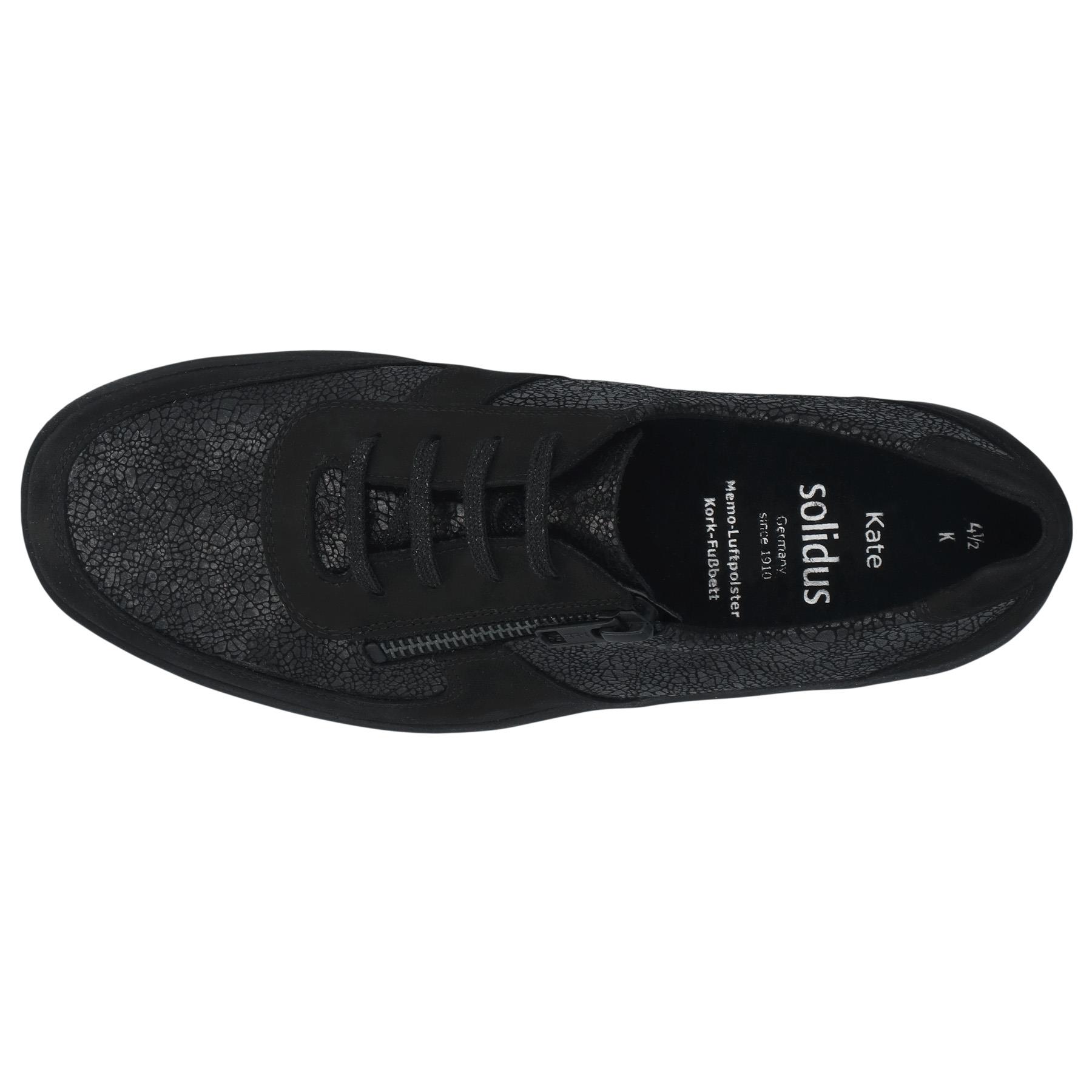 schwarze halbschuh draufsicht