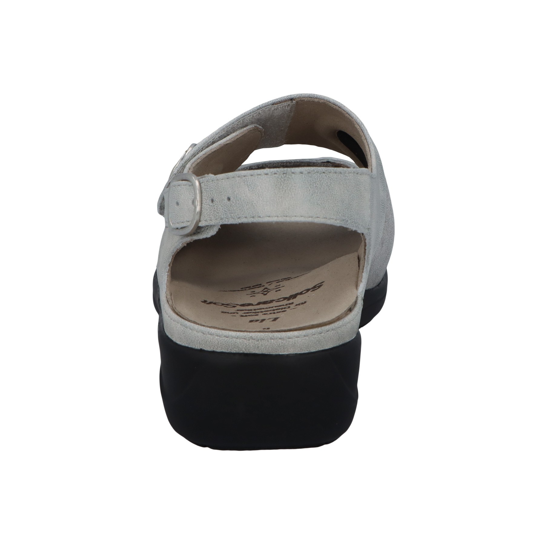 graue sandale hinteransicht