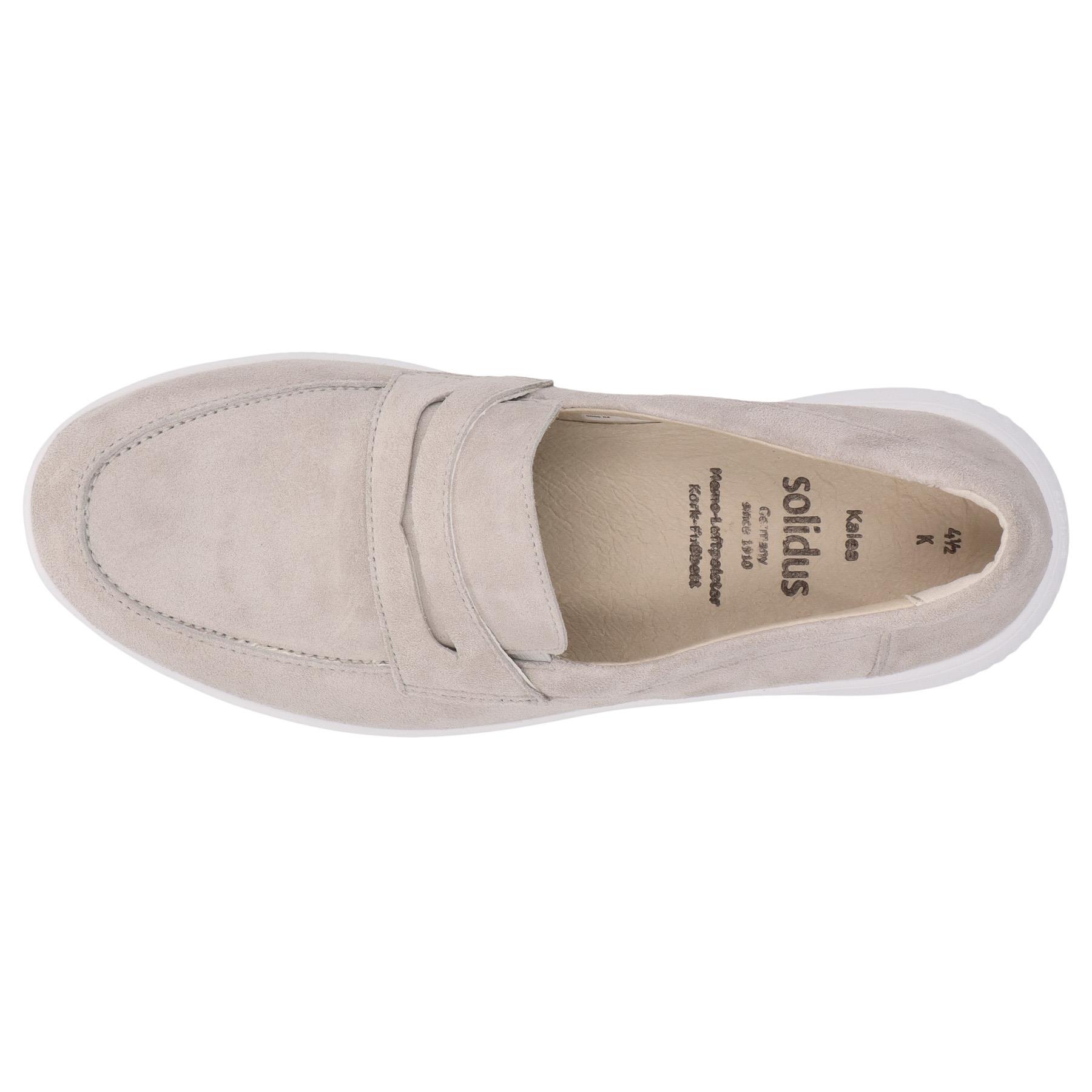 graue slipper draufsicht