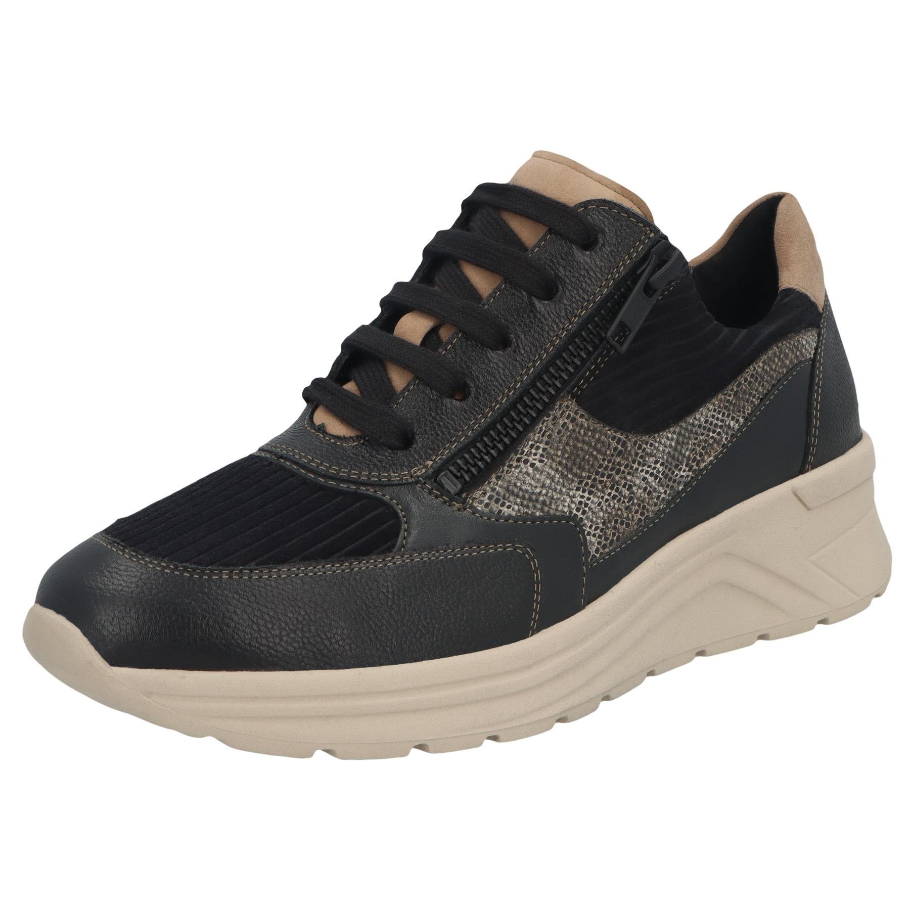 schwarze halbschuh 3-4 ansicht