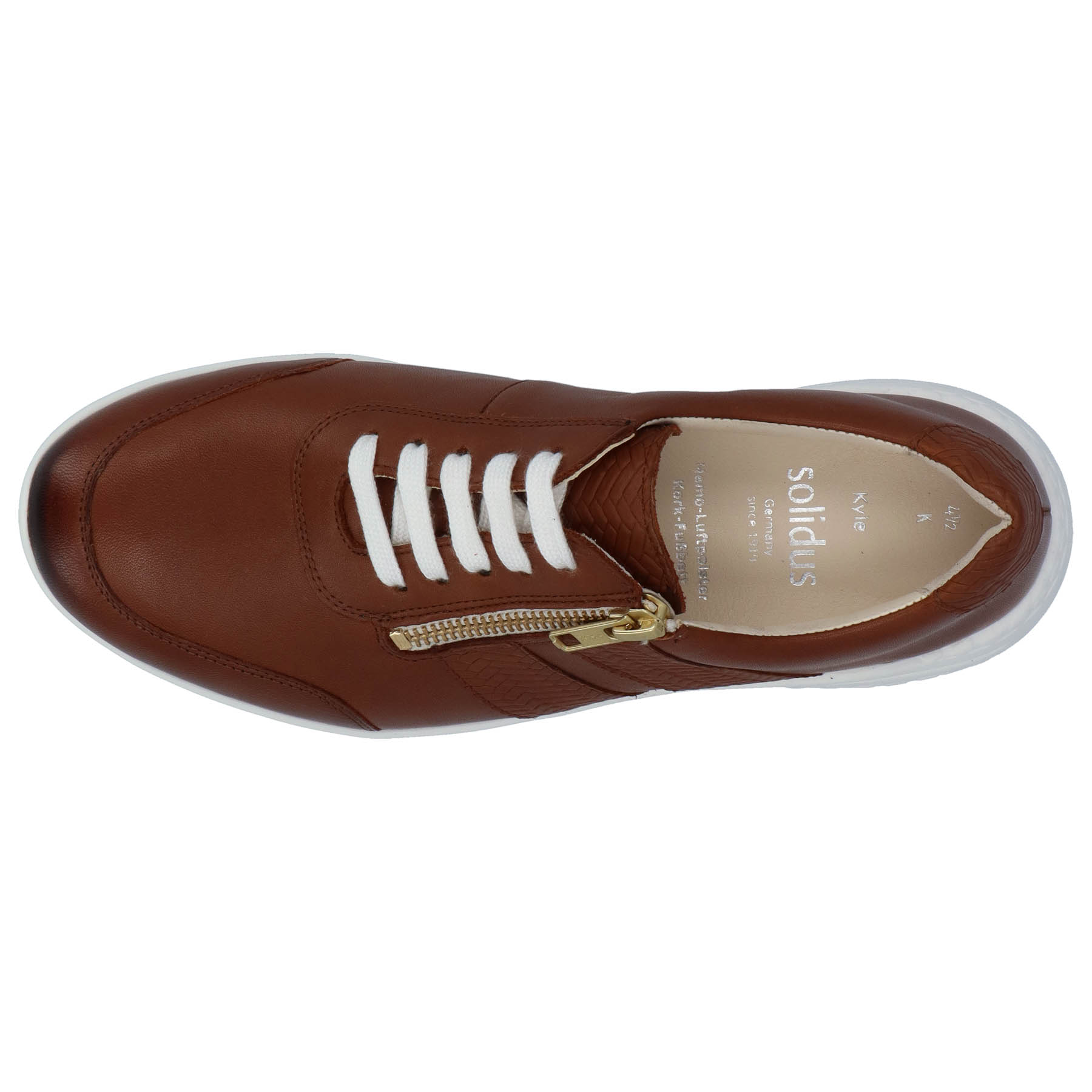 braune halbschuh draufsicht