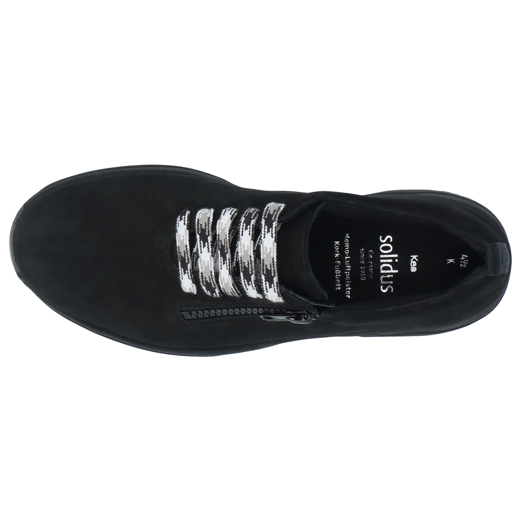 schwarze halbschuh draufsicht