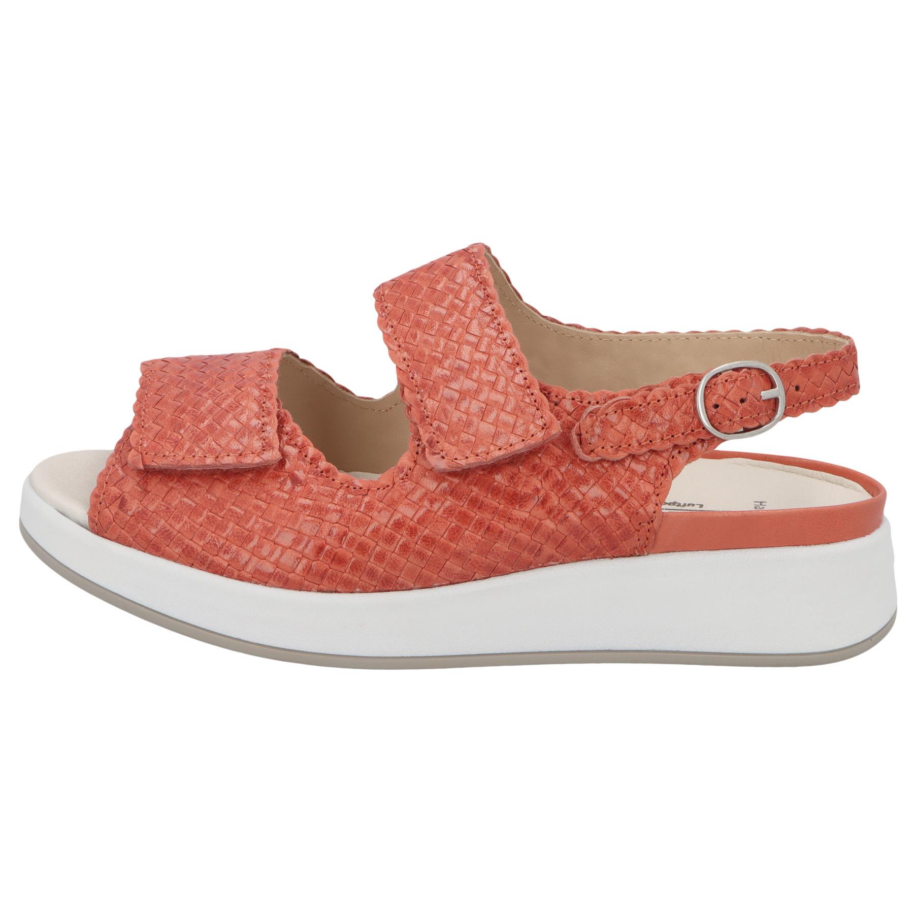 rote sandale seitenansicht links