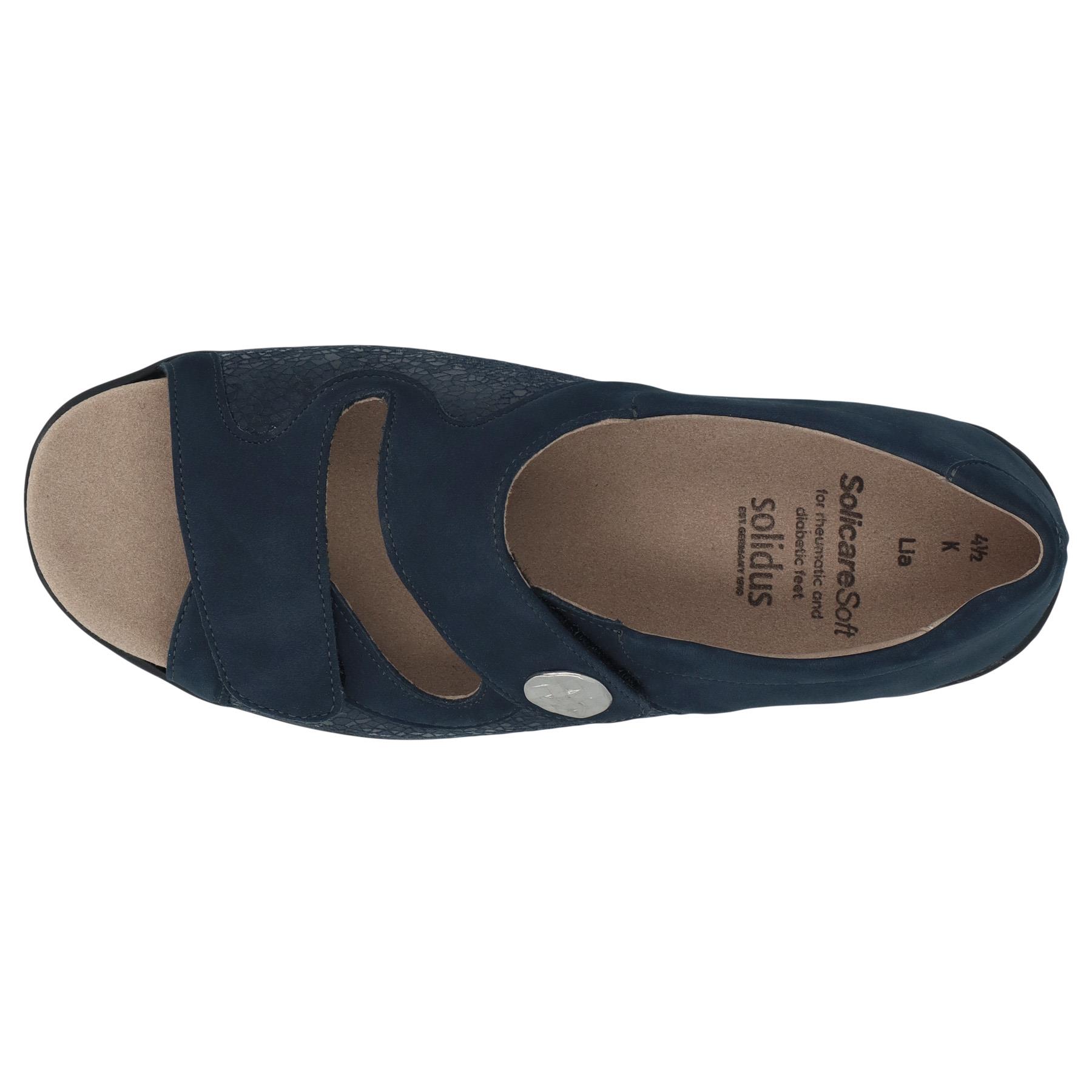 blaue sandale draufsicht