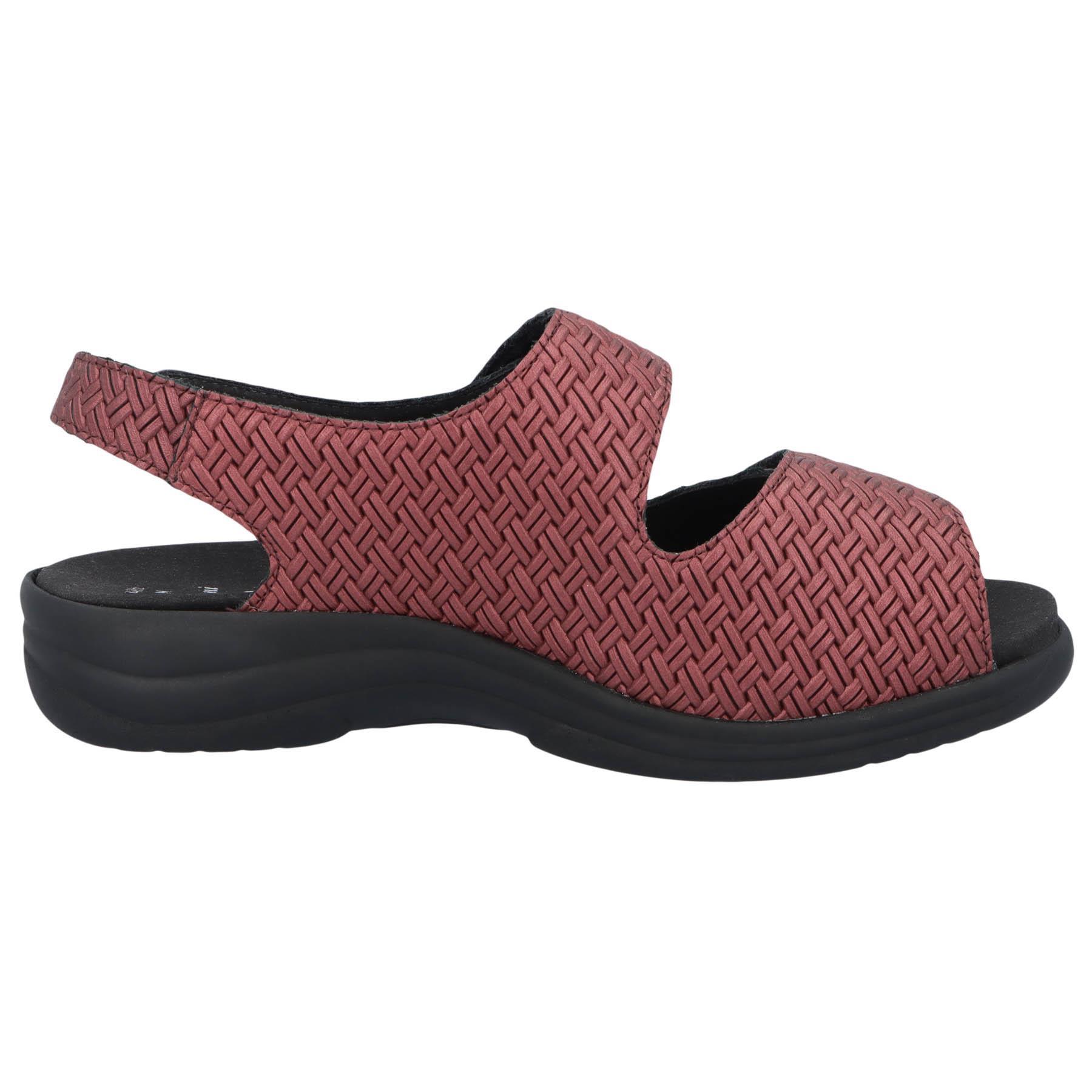 rote sandale draufsicht