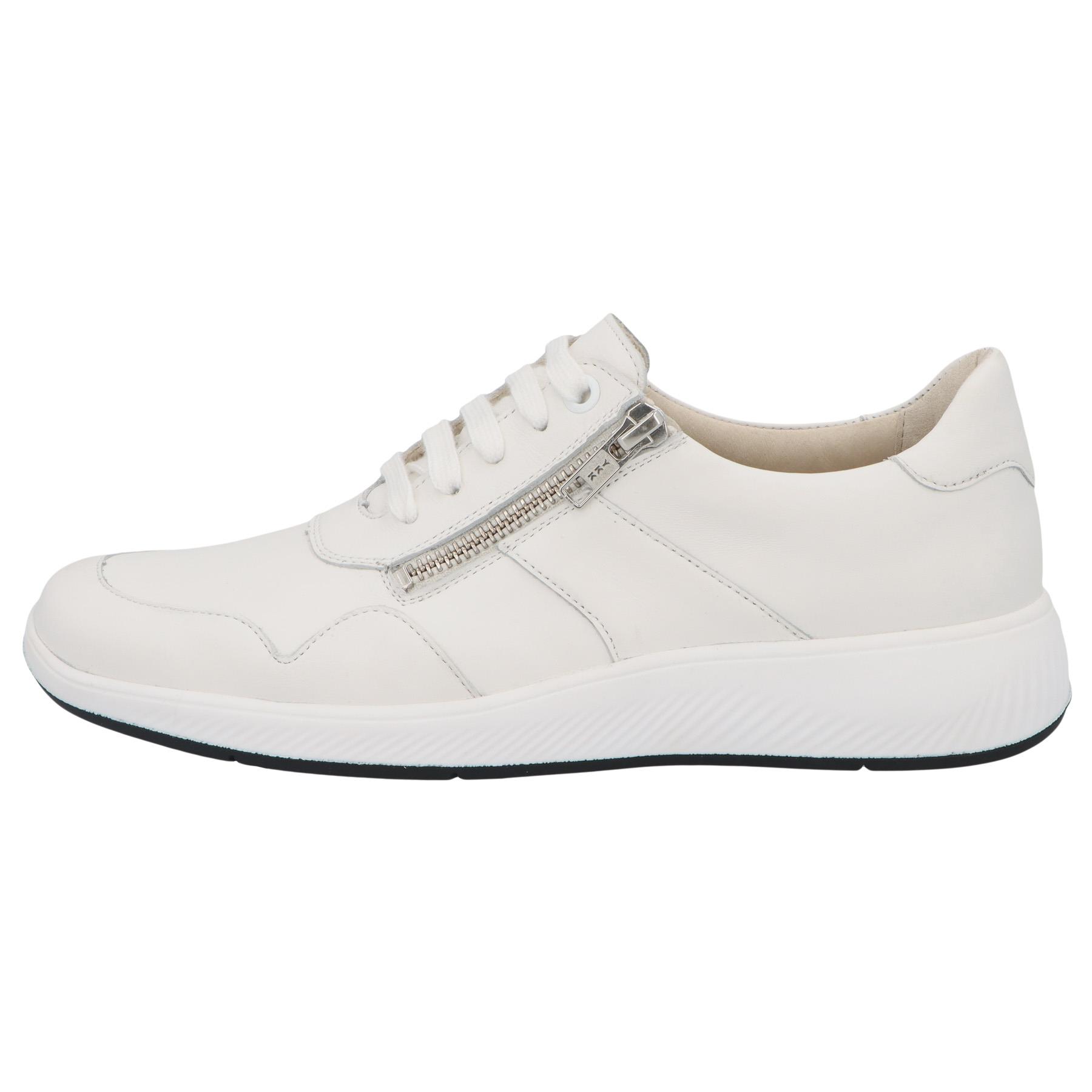 weiße halbschuh seitenansicht links