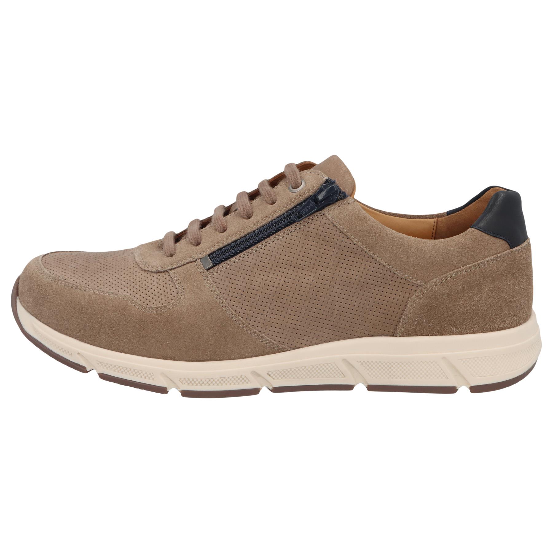 braune halbschuh seitenansicht links