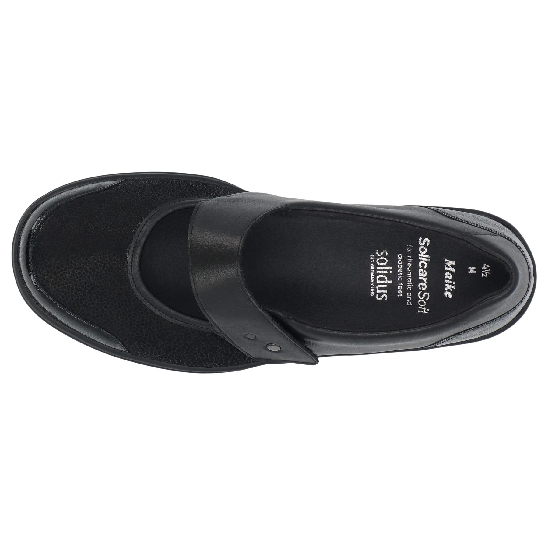 schwarze halbschuh draufsicht