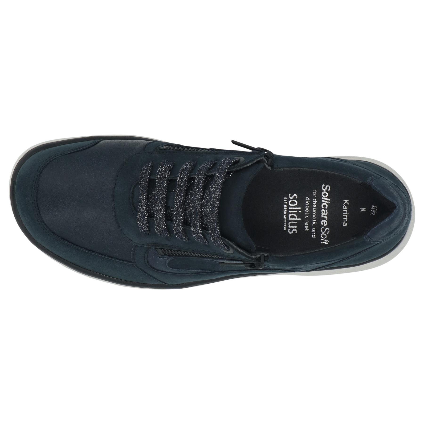 blaue halbschuh draufsicht