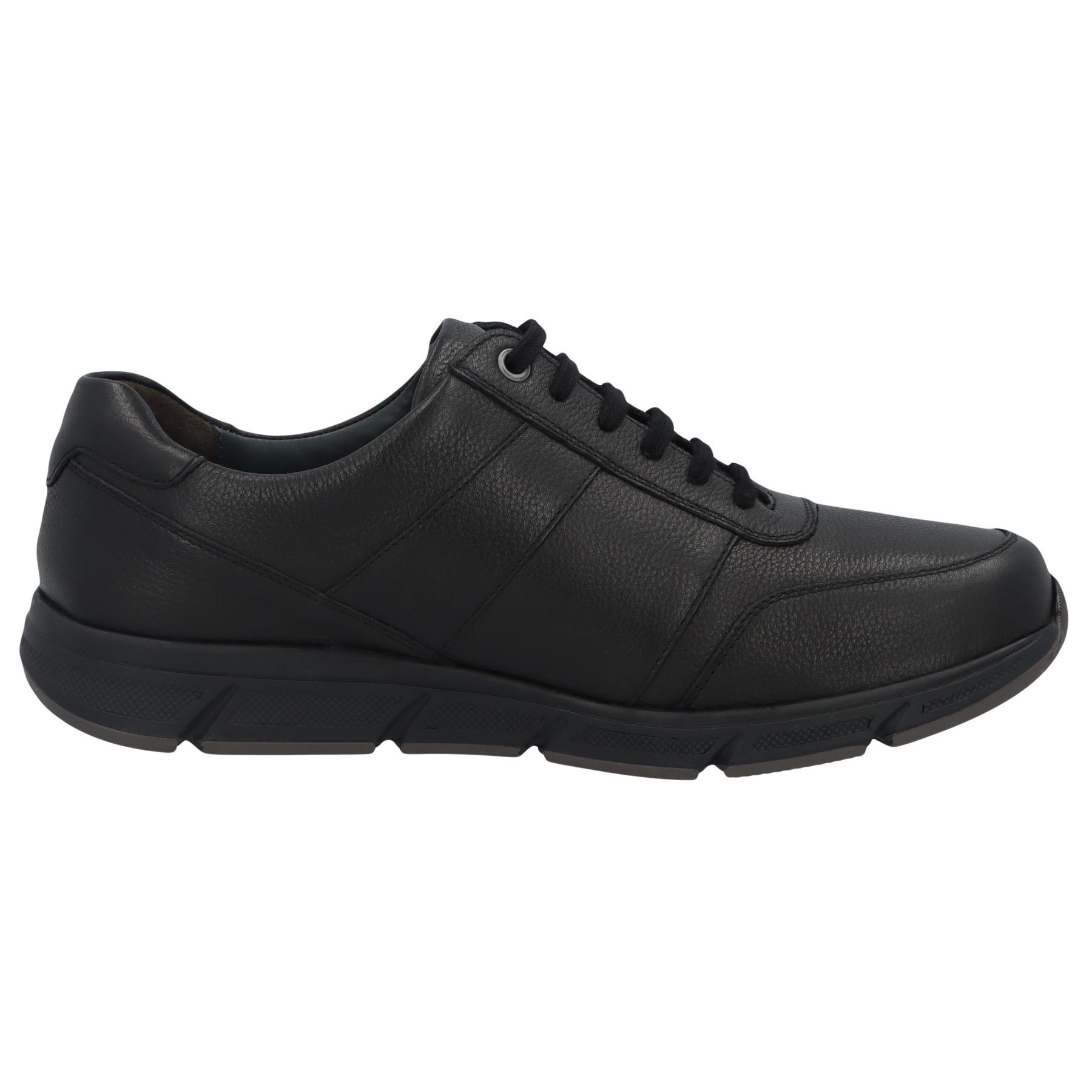 schwarze halbschuh seitenansicht rechts