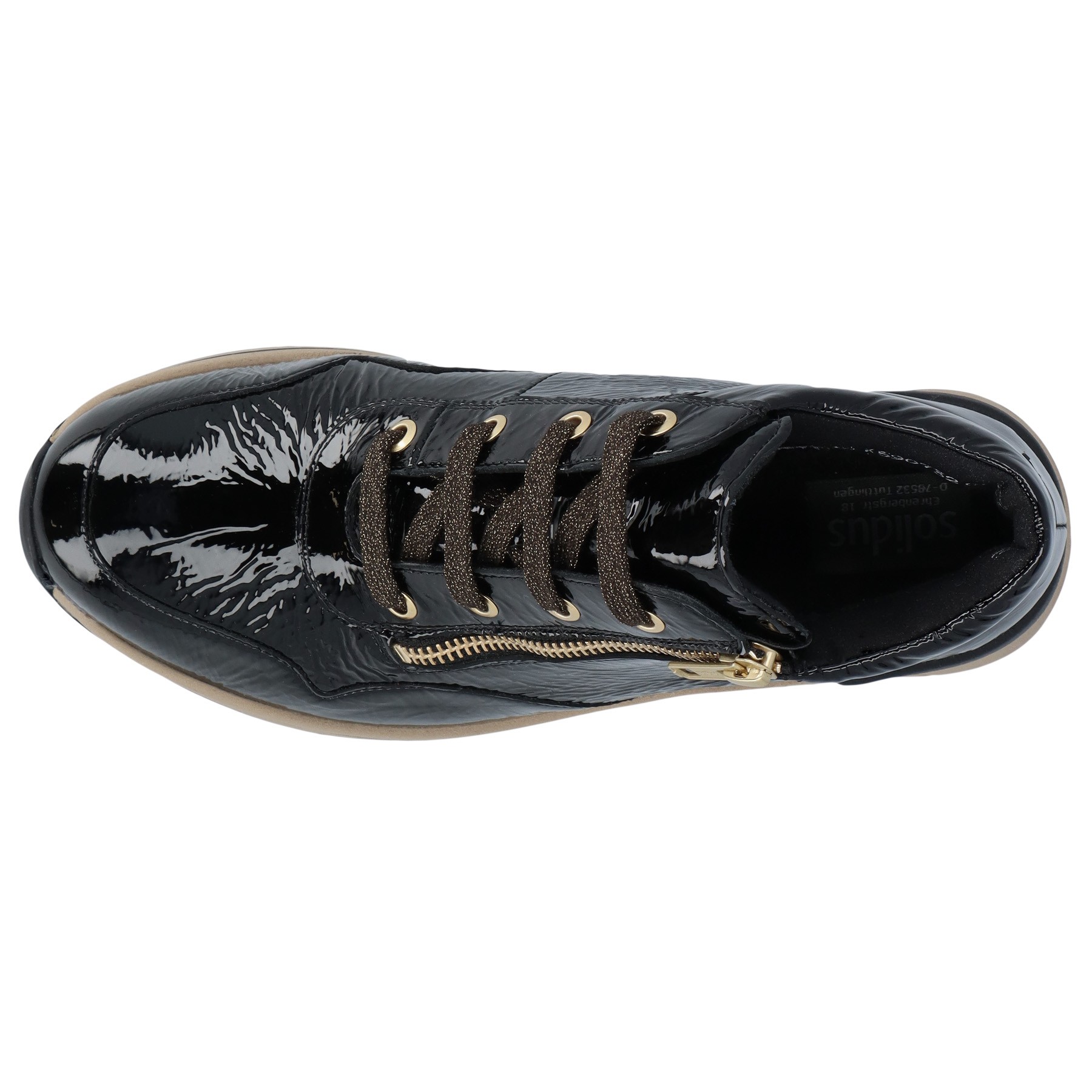 schwarze stiefel draufsicht