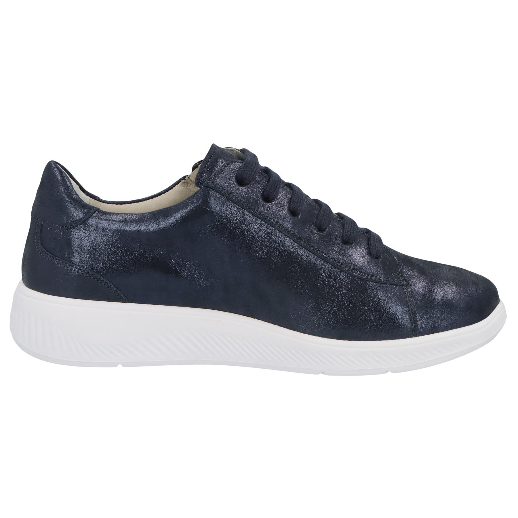 blaue halbschuh seitenansicht rechts