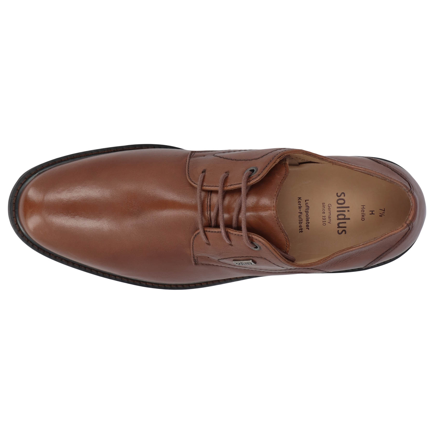 braune halbschuh draufsicht