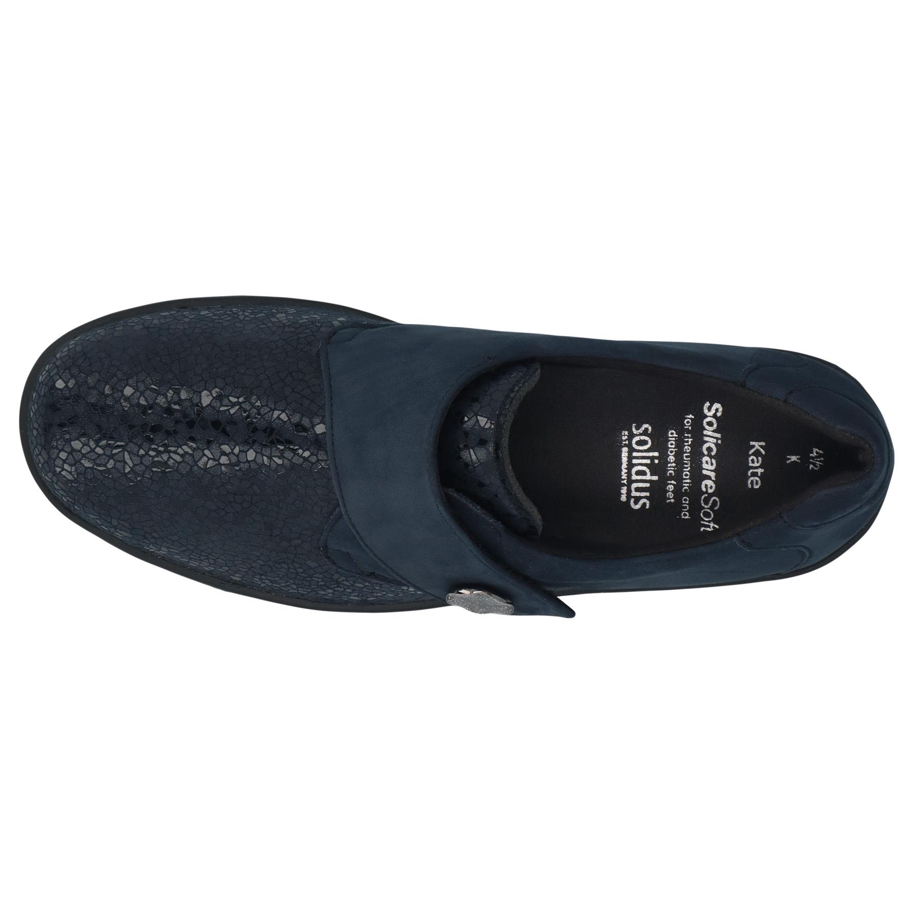blaue slipper draufsicht