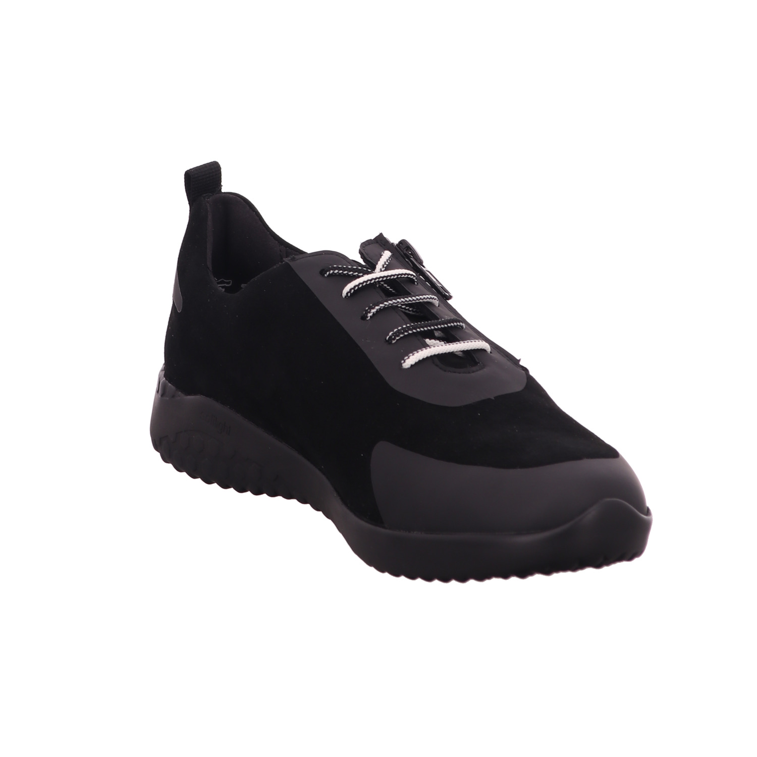 schwarze halbschuh sohlenansicht