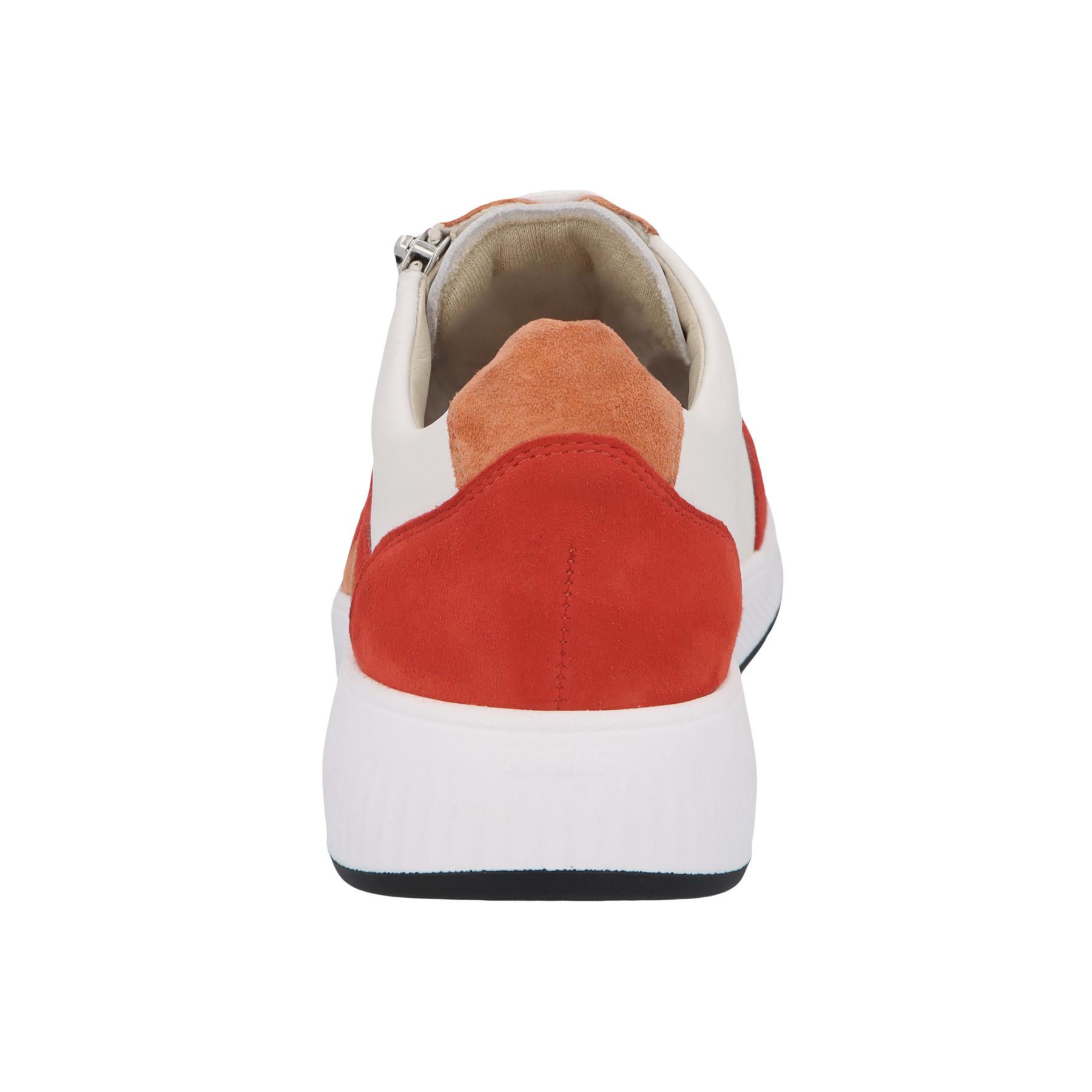 rote halbschuh hinteransicht