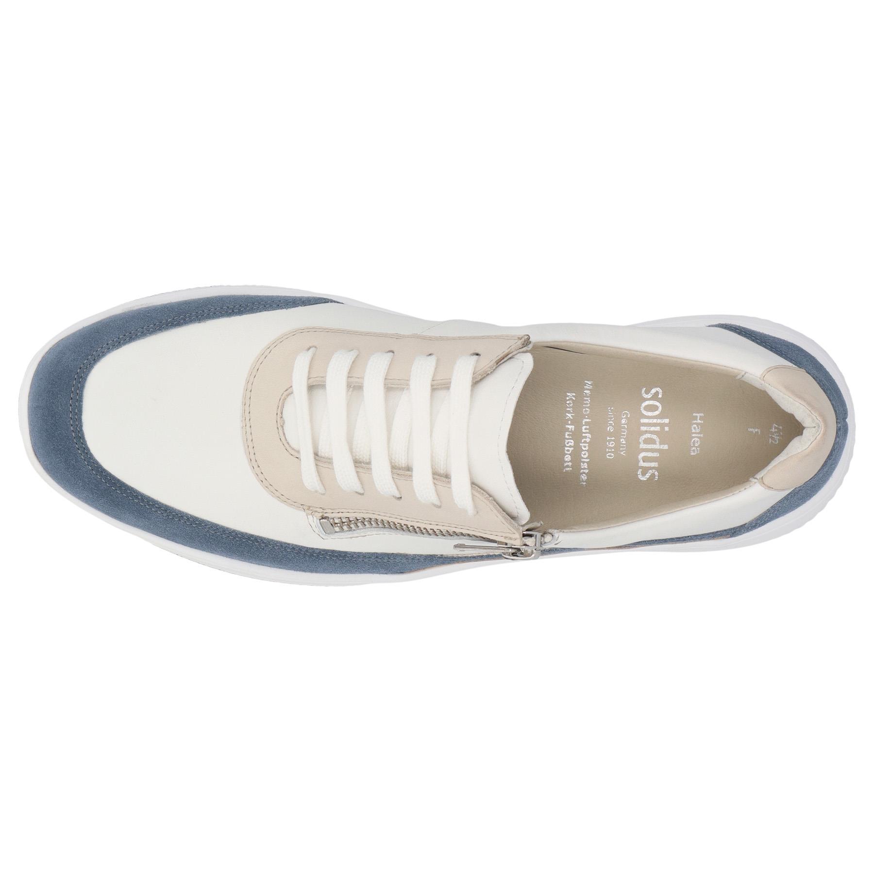 blaue halbschuh draufsicht