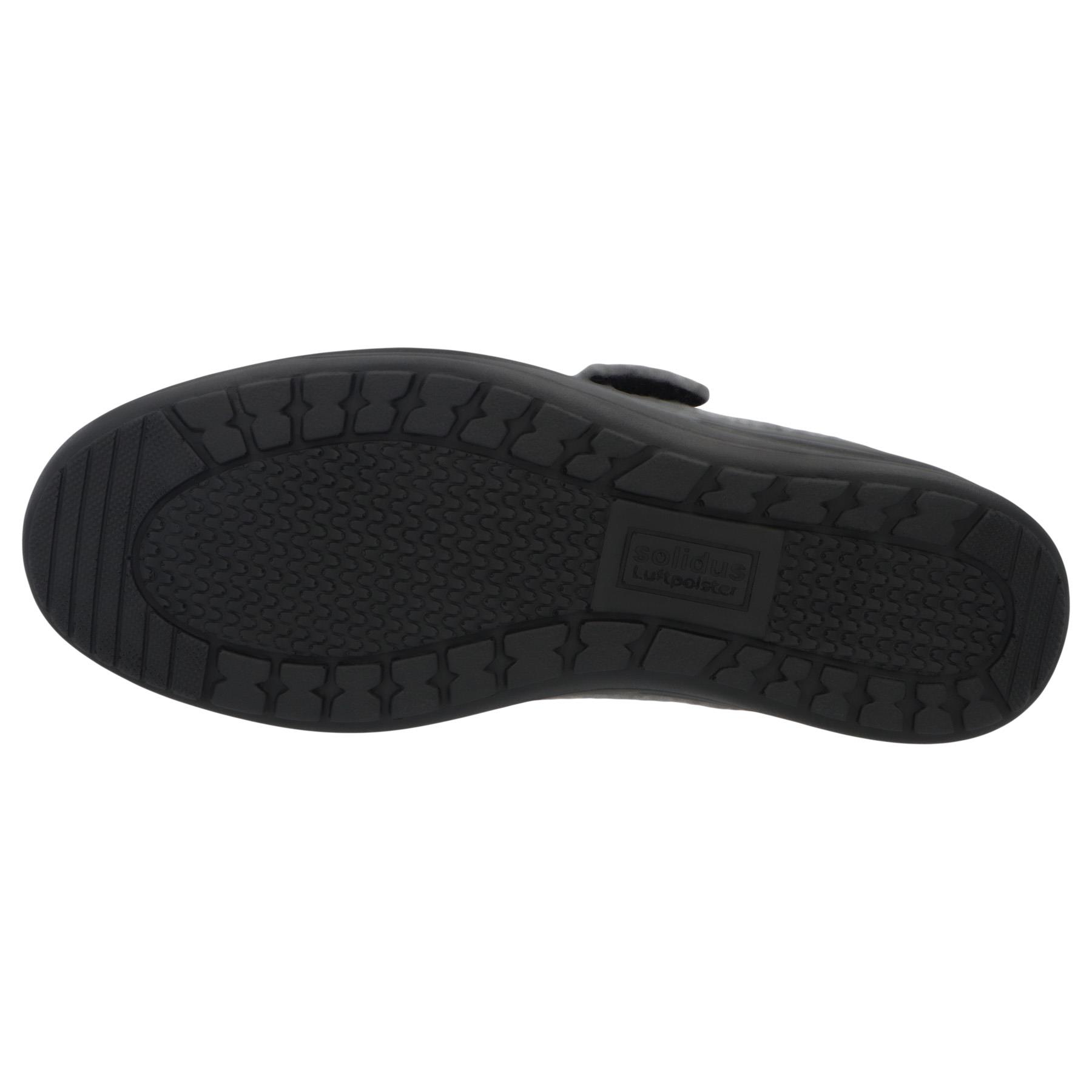 graue pantolette sohlenansicht