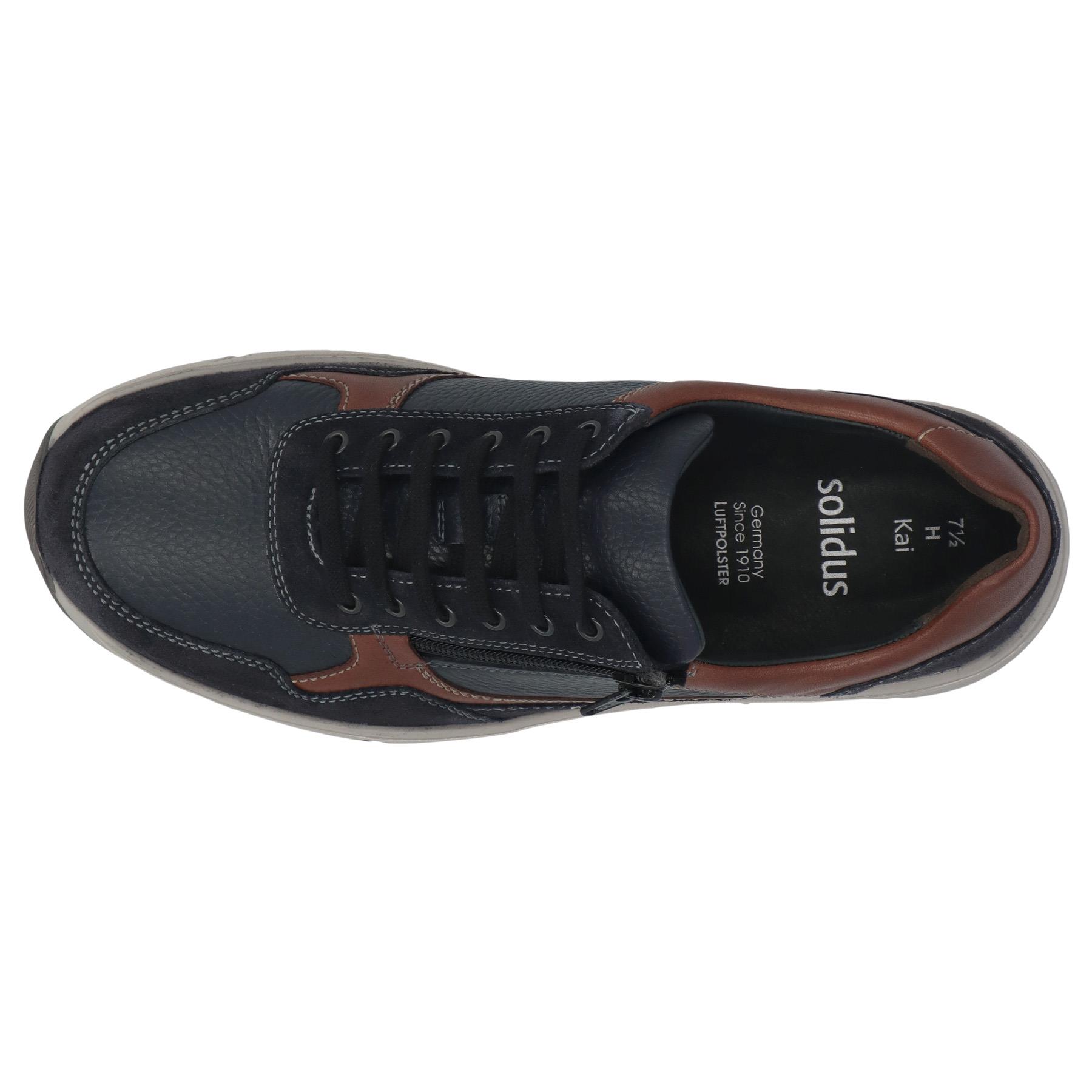 blaue halbschuh draufsicht