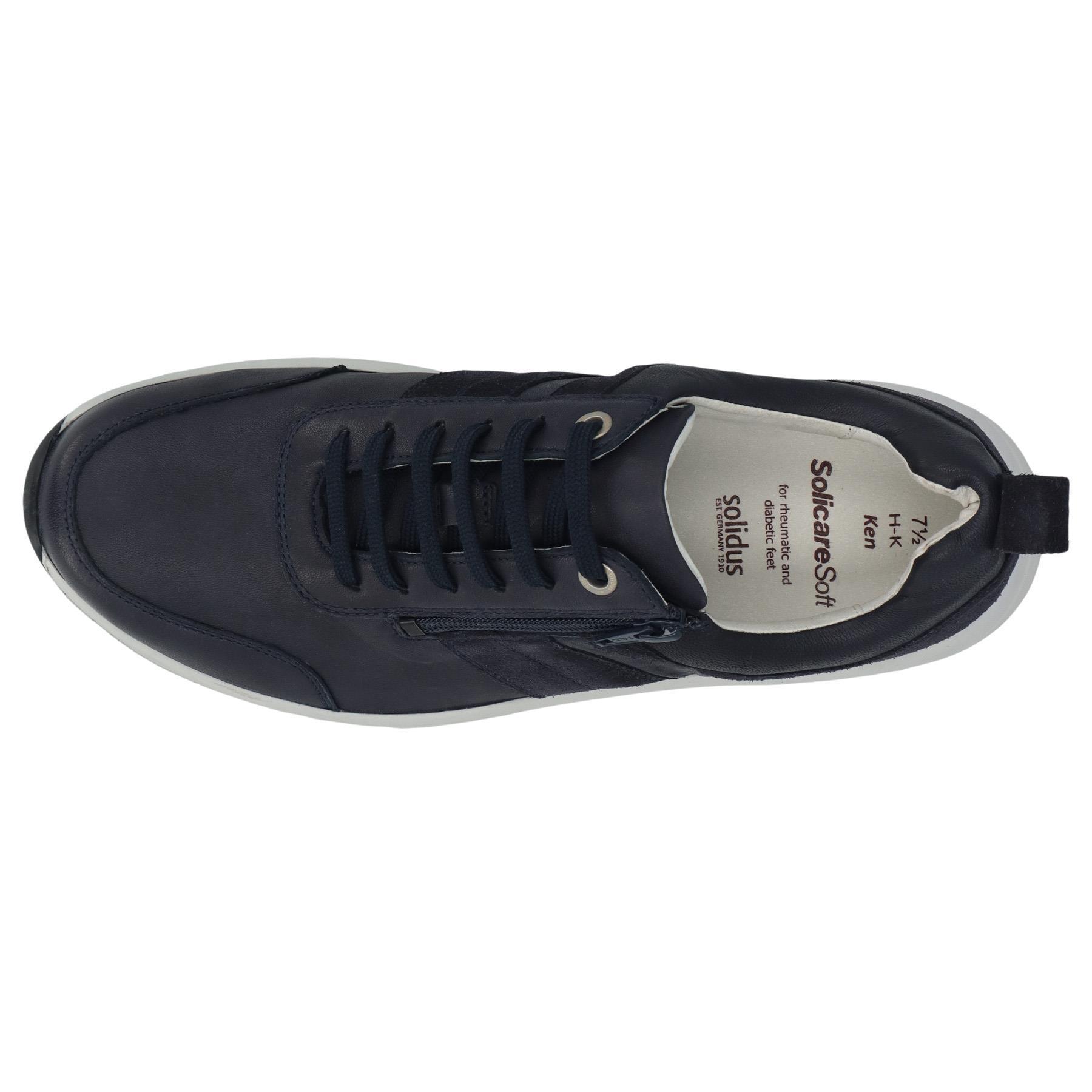 blaue halbschuh draufsicht