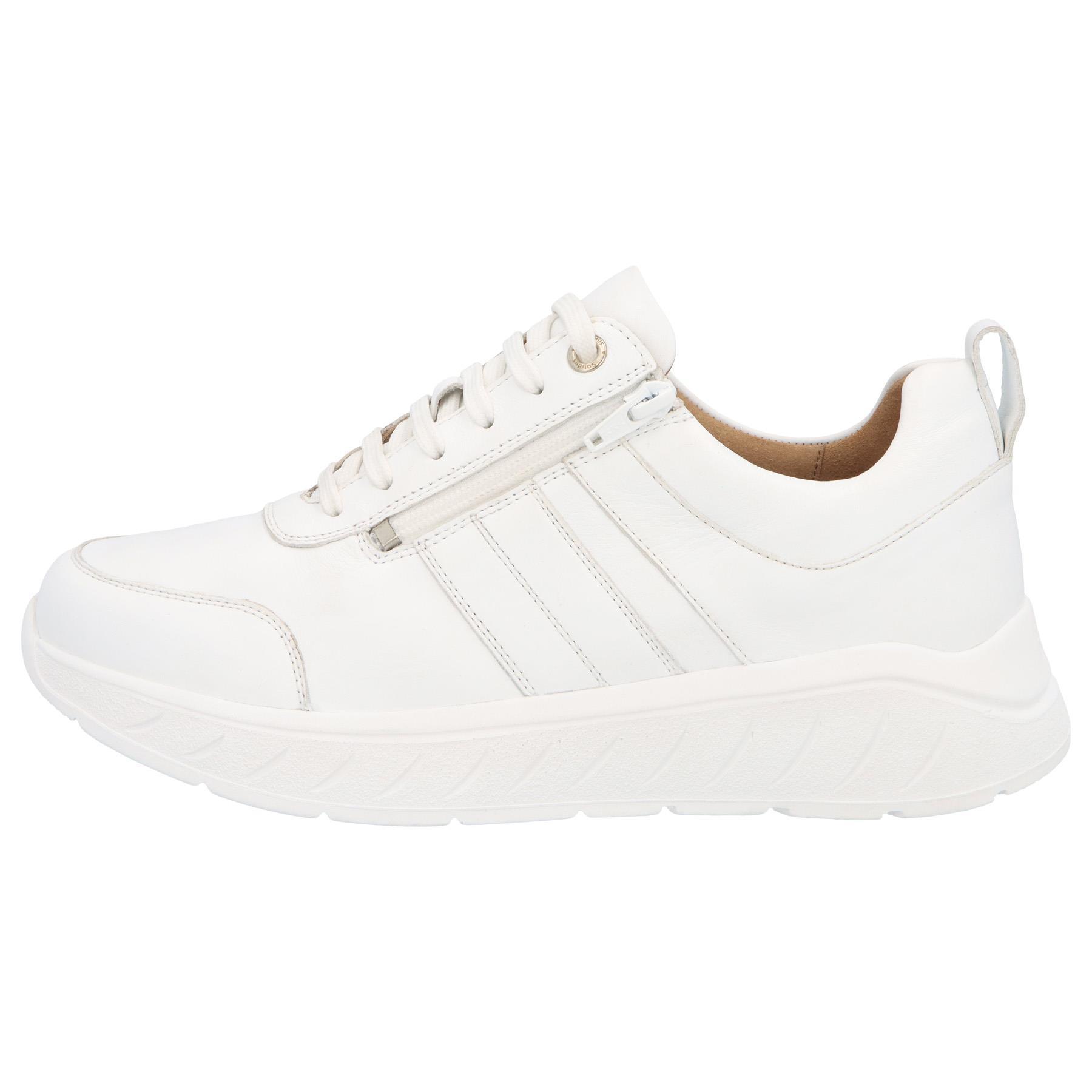 weiße halbschuh seitenansicht links