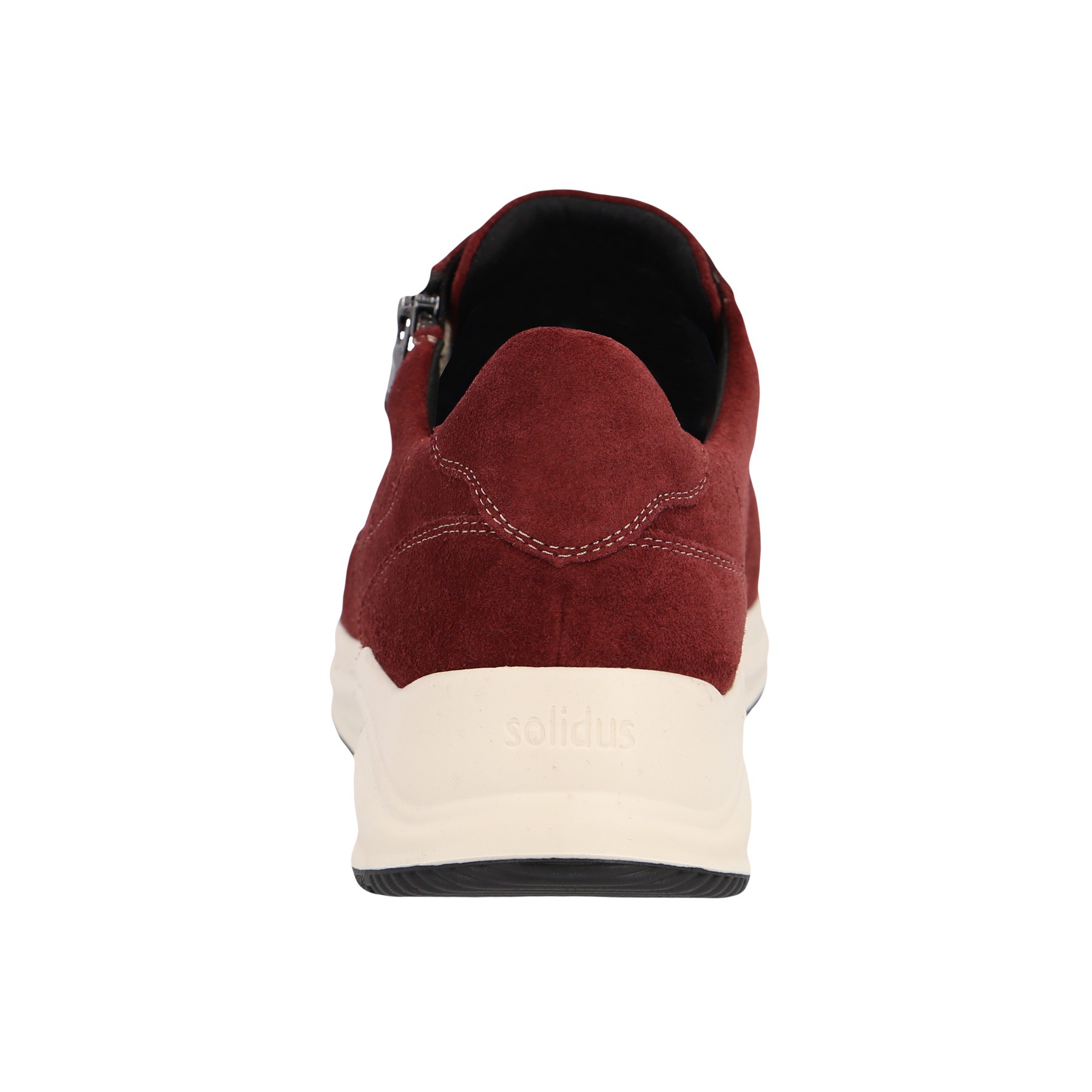 rote halbschuh hinteransicht