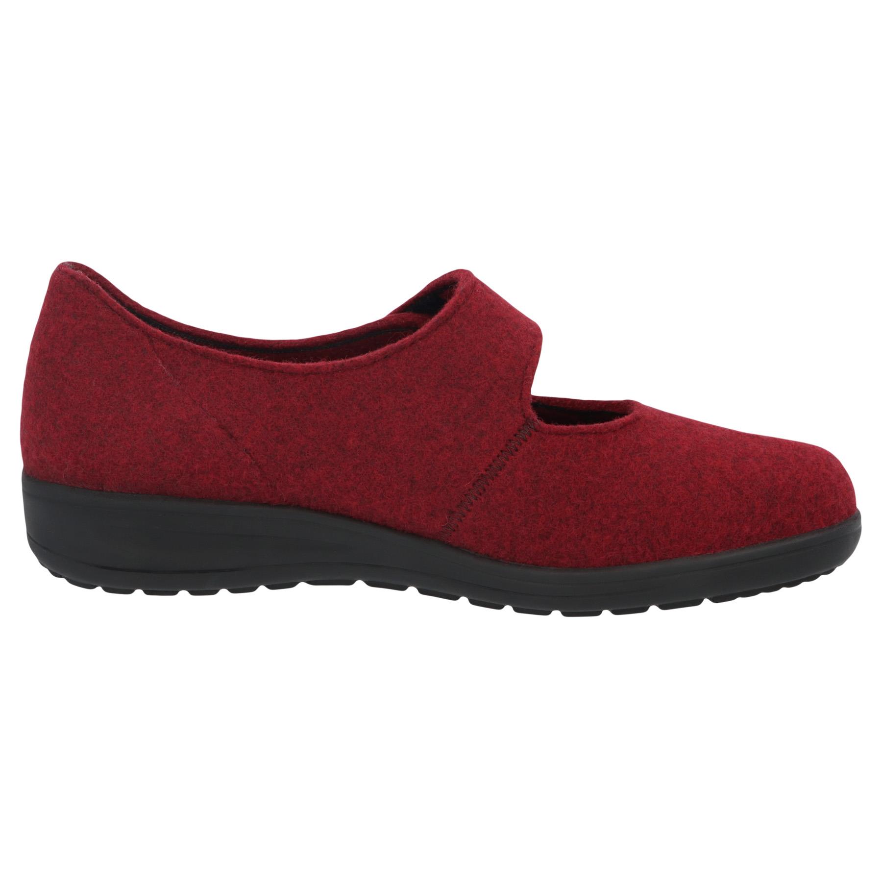 rote slipper seitenansicht rechts