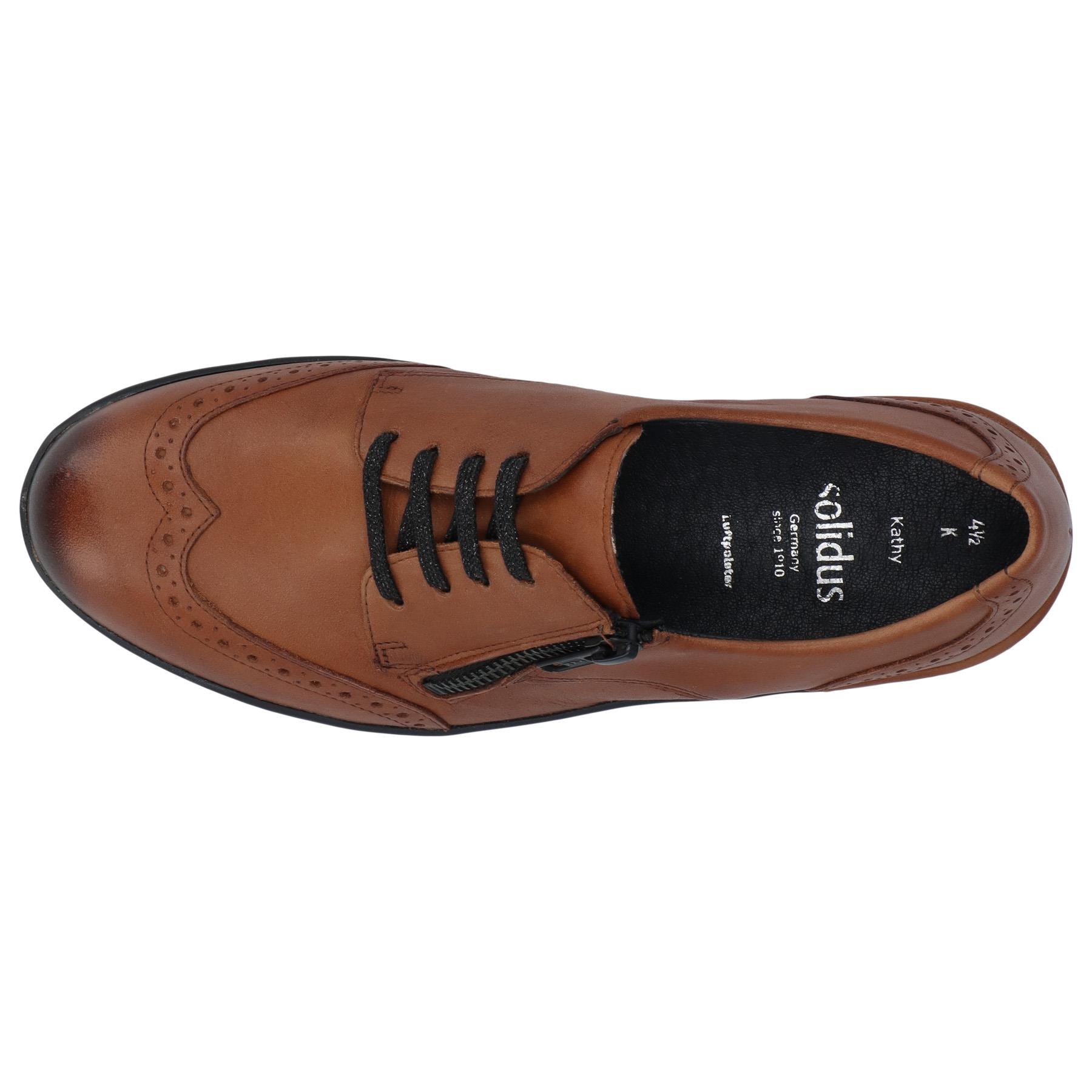 braune halbschuh draufsicht