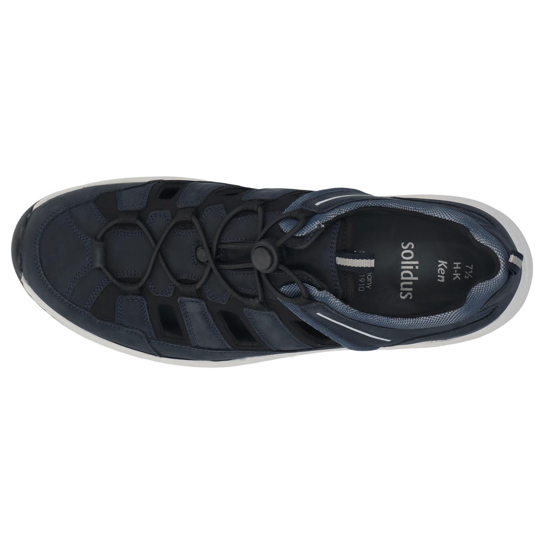 blaue halbschuh draufsicht