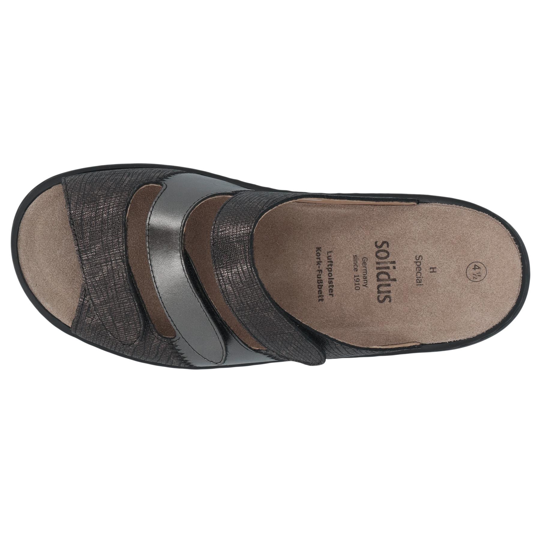 graue pantolette draufsicht