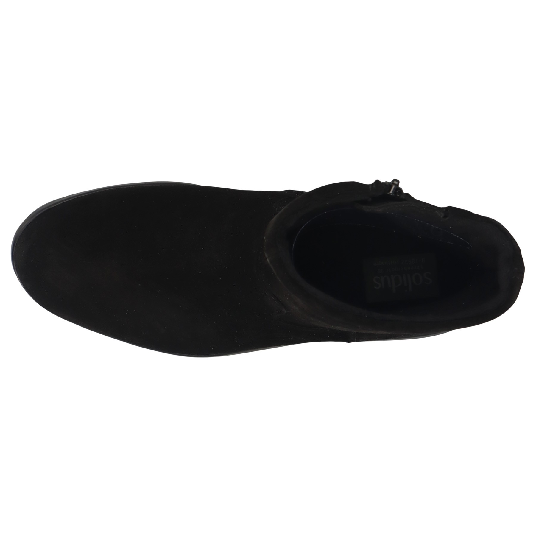 schwarze stiefel draufsicht