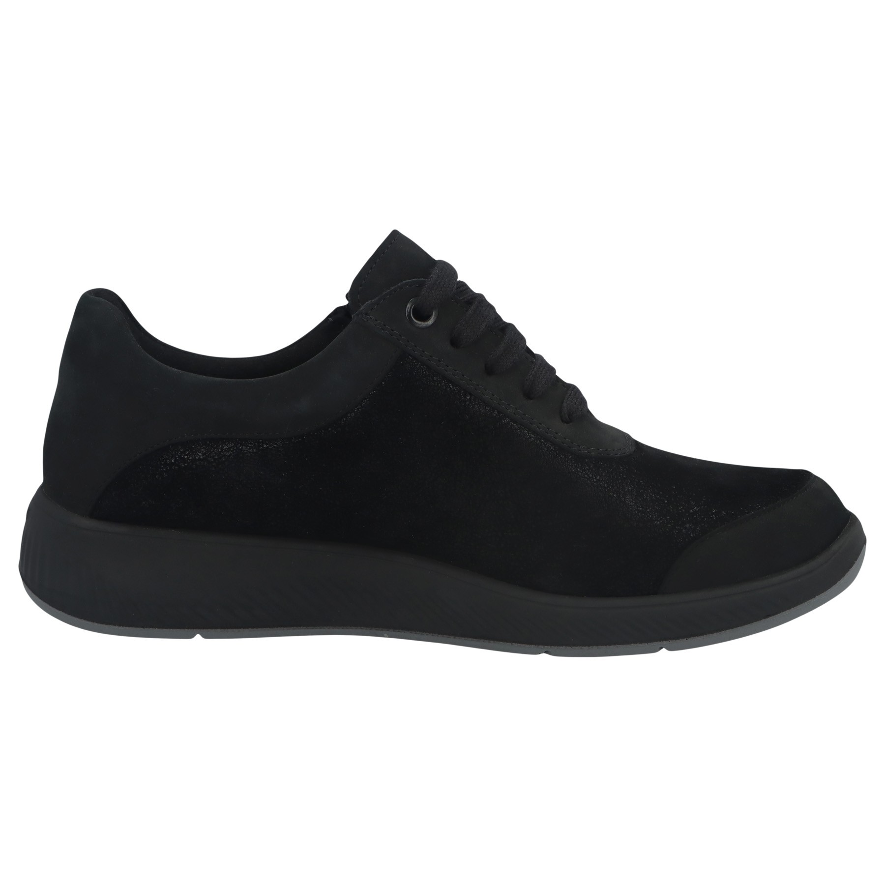 schwarze halbschuh seitenansicht rechts
