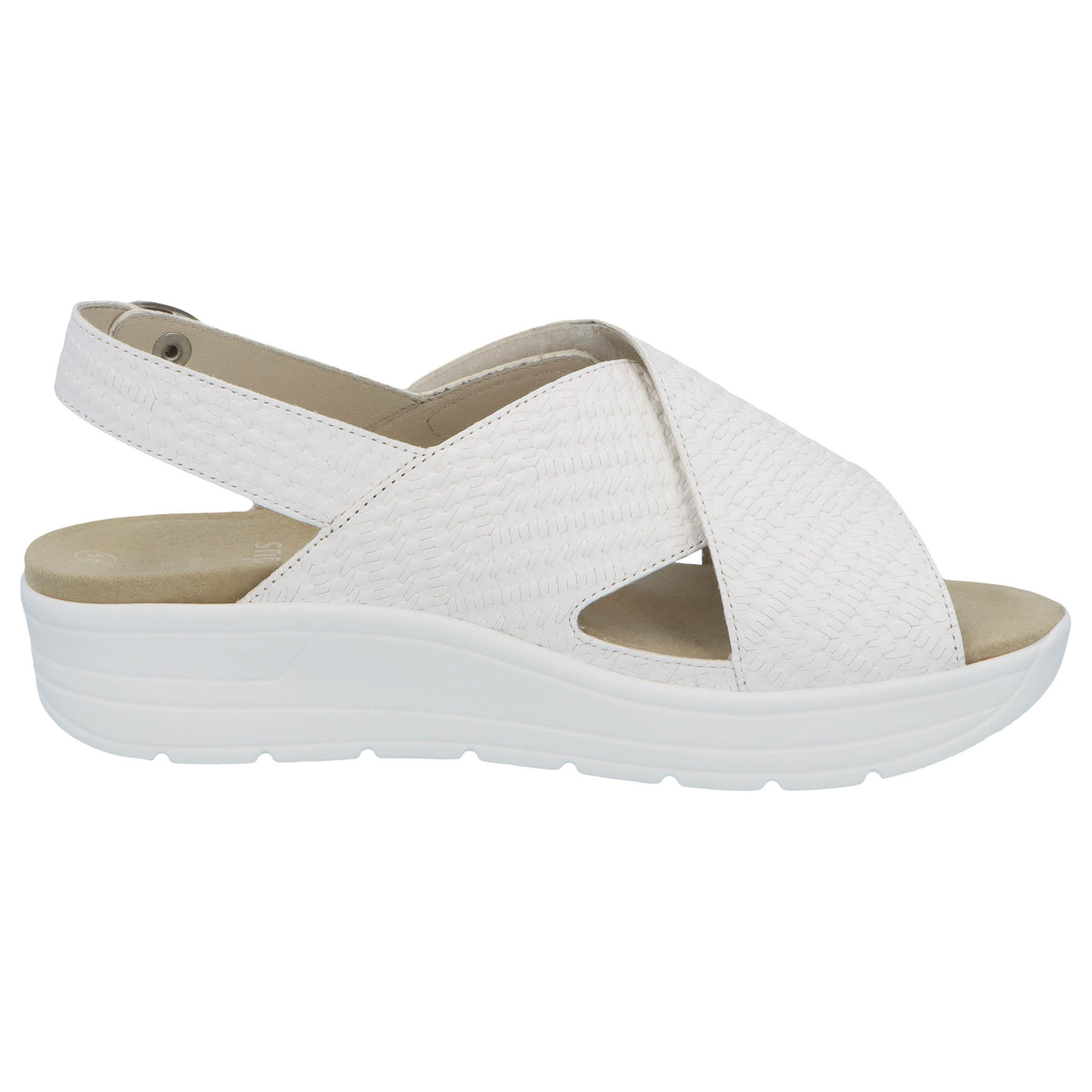 weiße sandale seitenansicht rechts