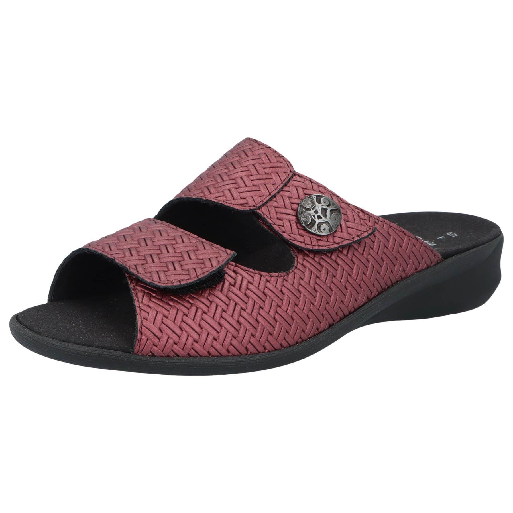 rote pantolette 3-4 ansicht