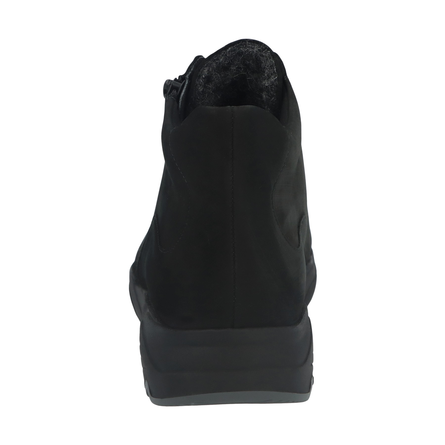 schwarze stiefel hinteransicht
