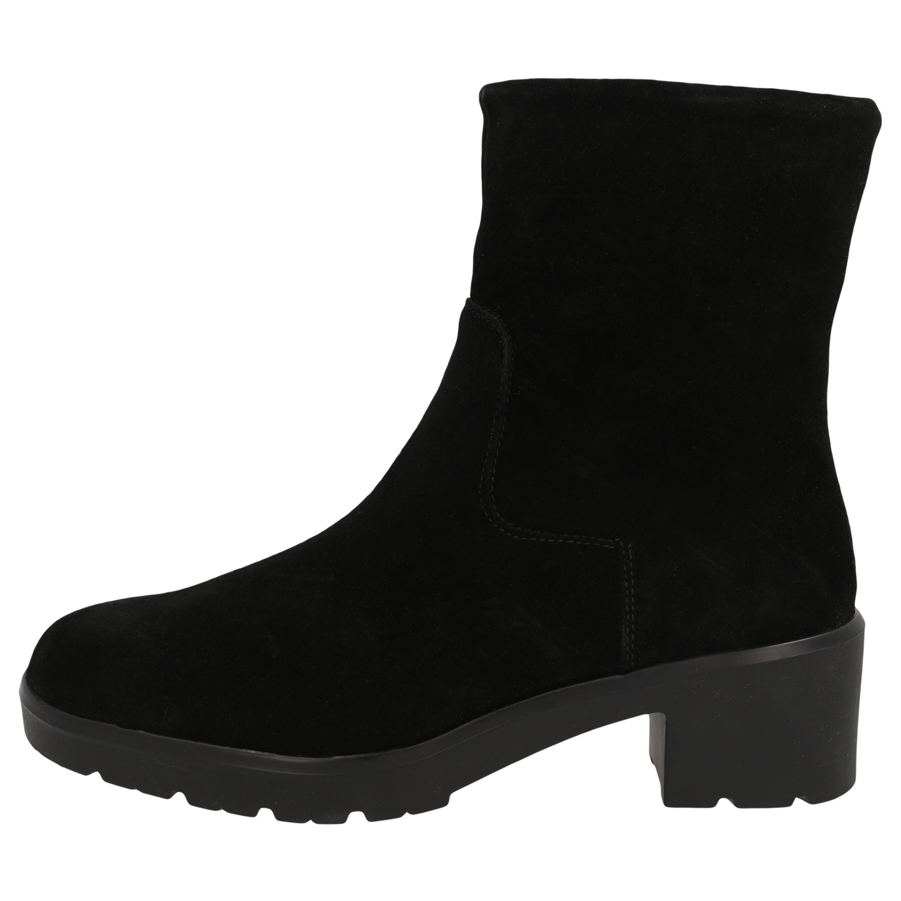 schwarze stiefel seitenansicht links