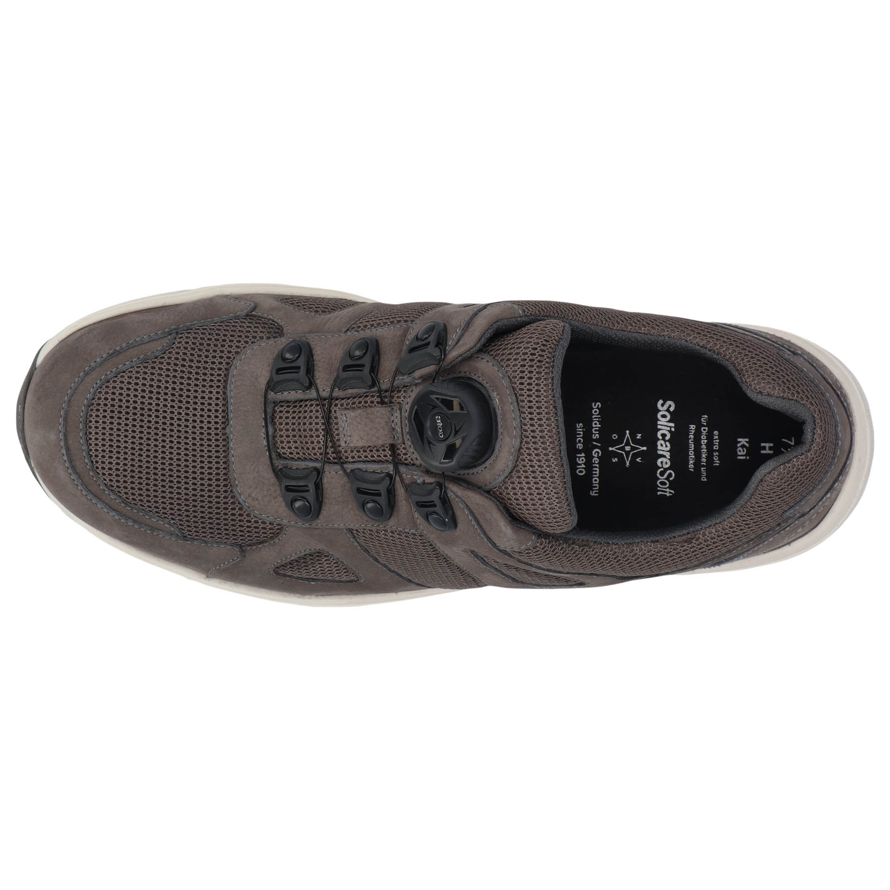 graue halbschuh draufsicht