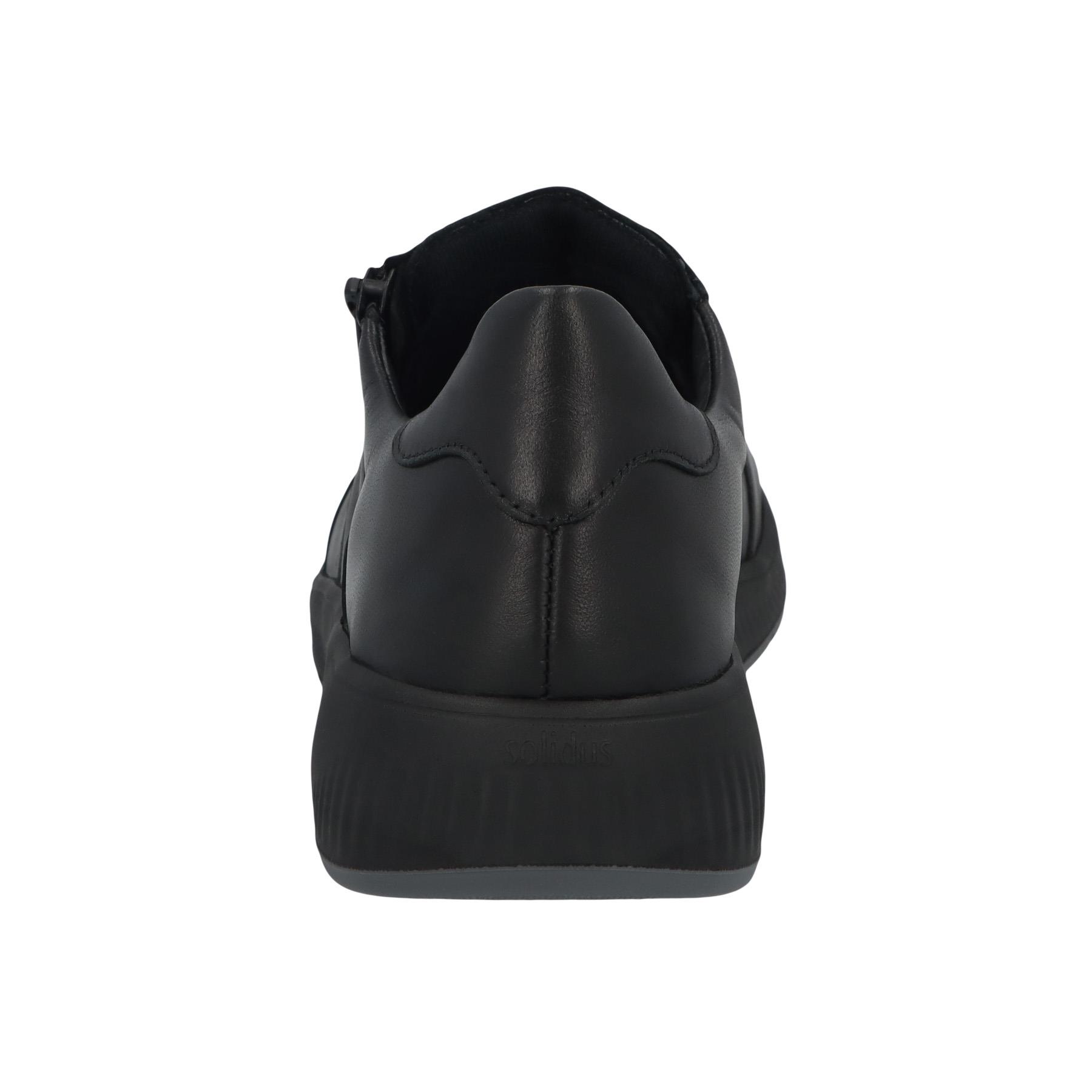 schwarze halbschuh hinteransicht