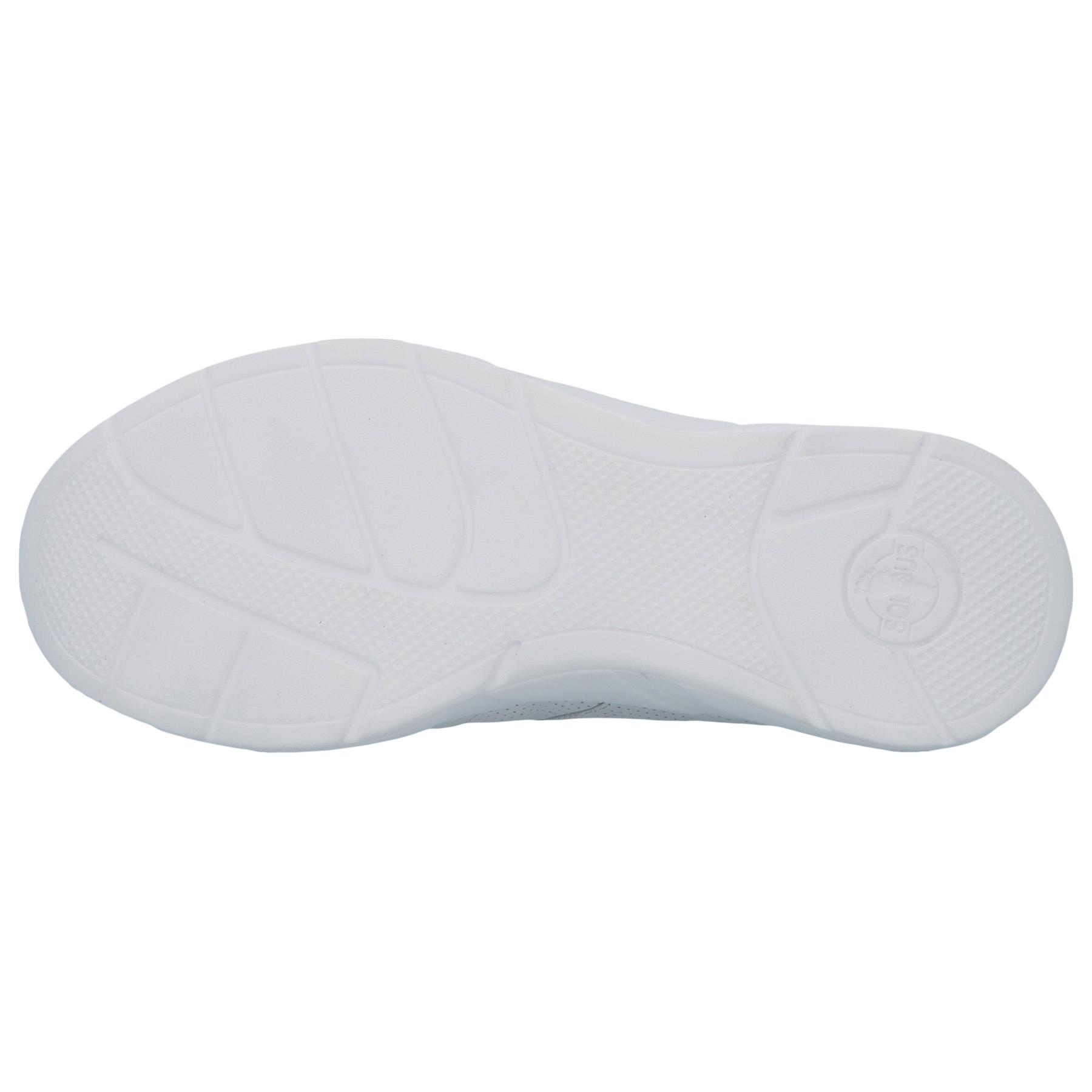 weiße halbschuh sohlenansicht